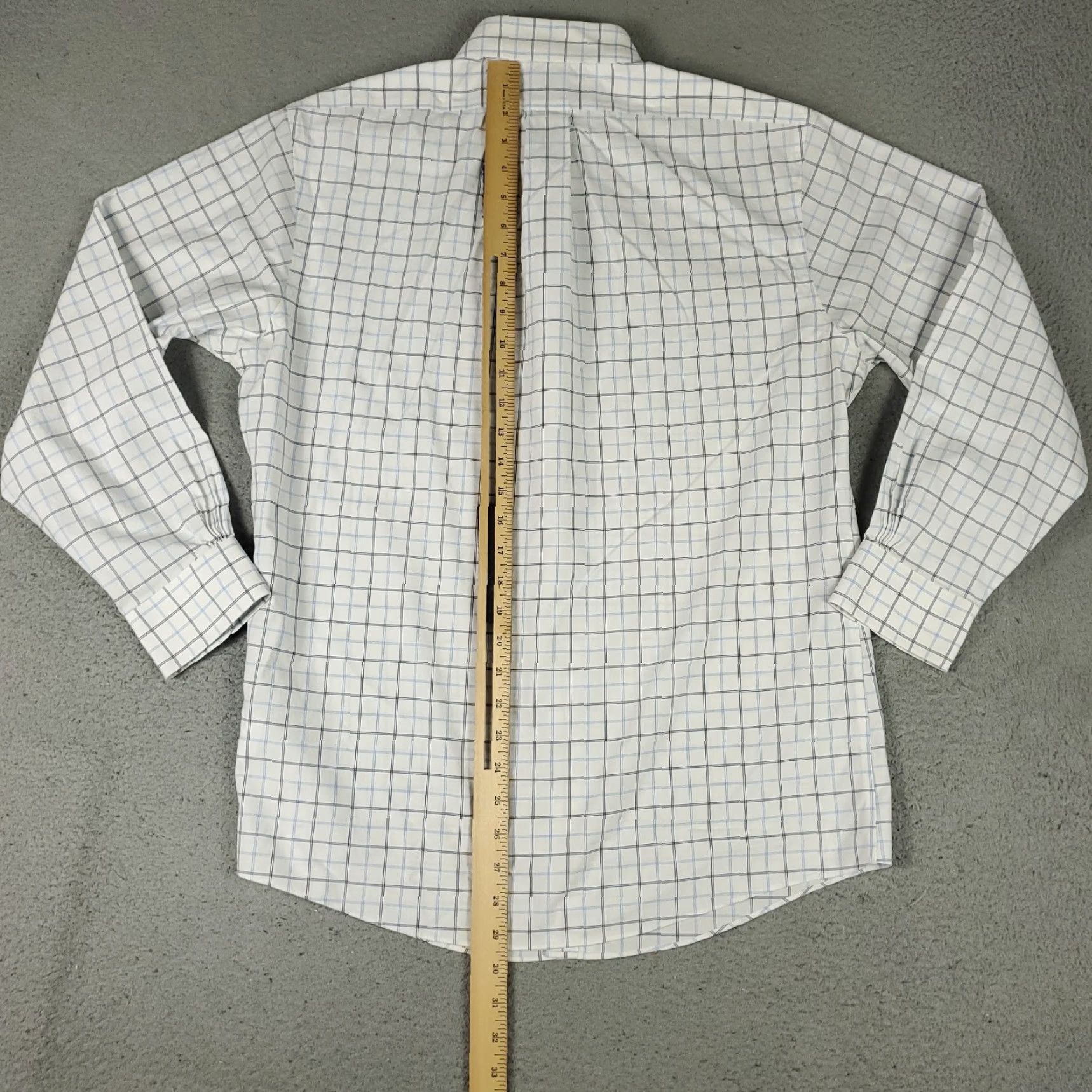 Brooks Brothers Brooks Brothers Shirt Mens 15.5 White Plaid Regent Dress Button Up Long Sleeve Blue Pattern Plaid Classic 90s? Size 42R - 4 Thumbnail