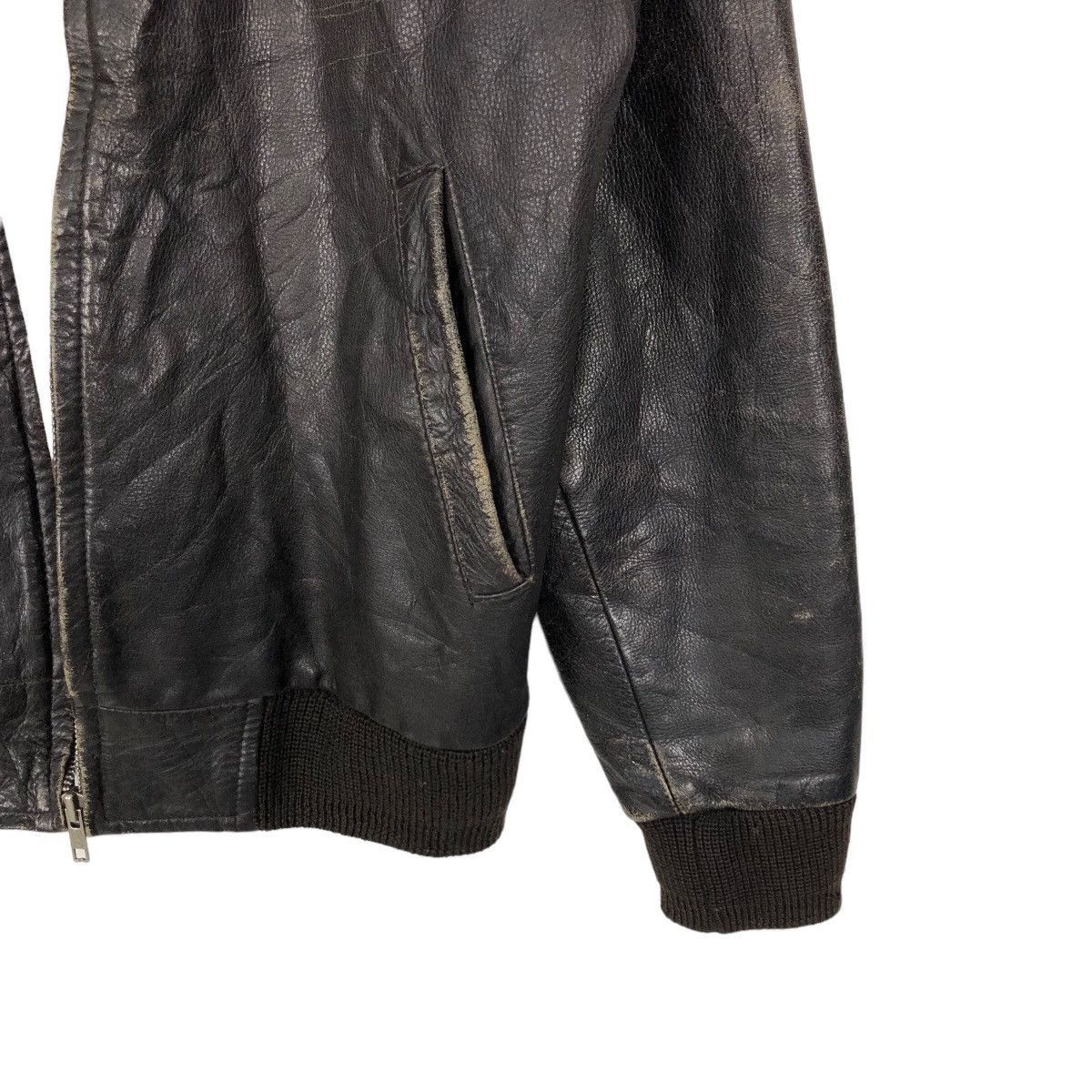 Japanese Brand 🔥80’s RARE GENUINE BOMBER LEATHER JACKET INSPIRE SCHOTT USA Size US L / EU 52-54 / 3 - 4 Thumbnail