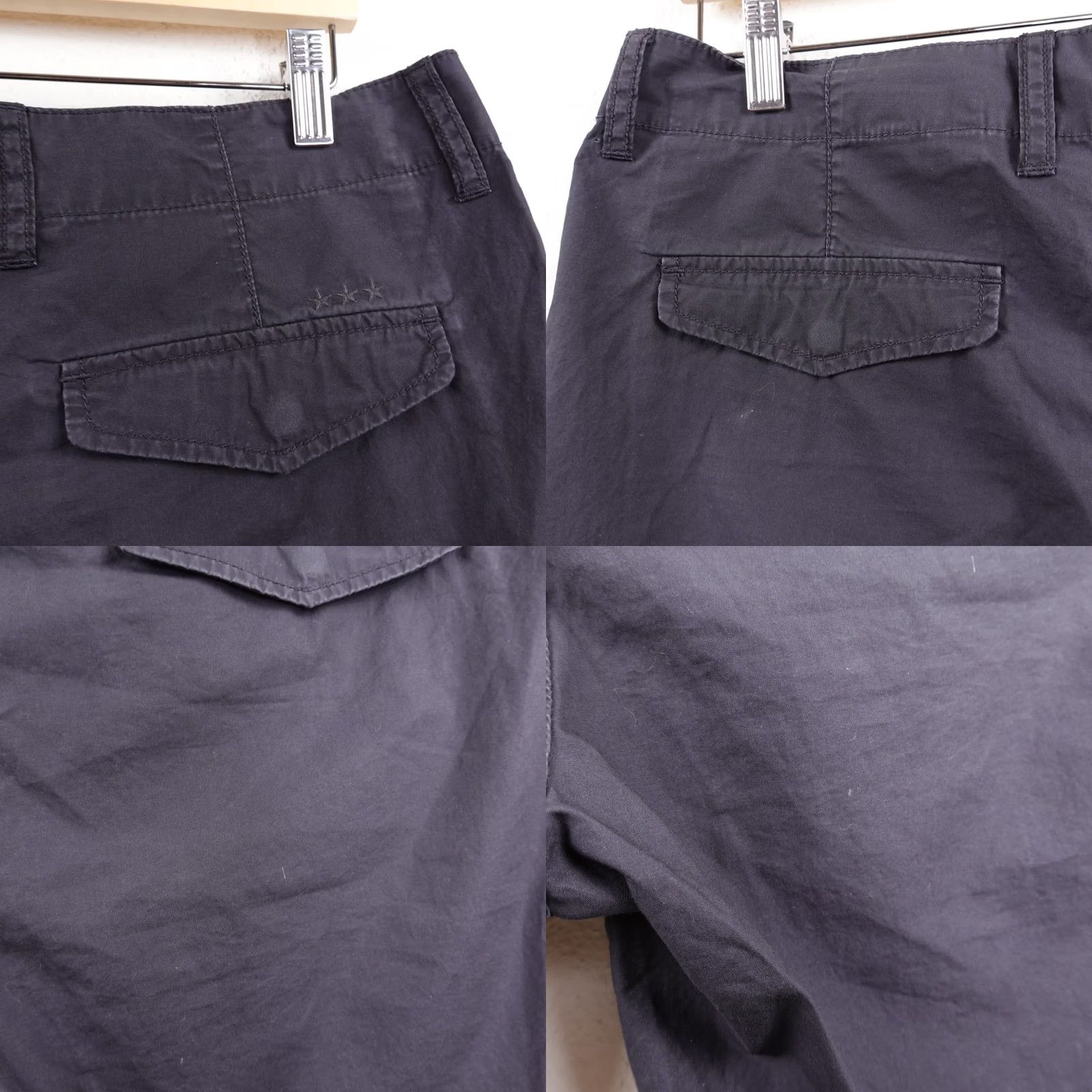 John Varvatos VINTAGE John Varvatos Star USA Mens Lightweight Knit Shorts Cotton Welt Pockets Black 33 Size US 33 - 8 Thumbnail