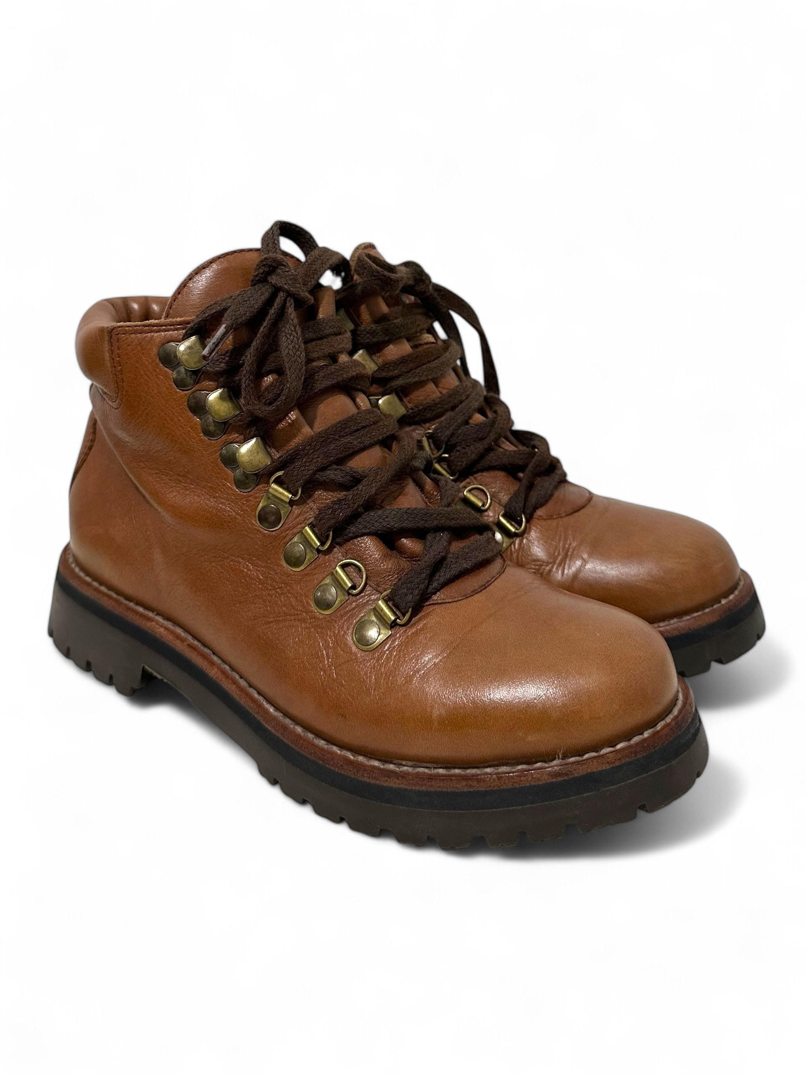 Other Febo de Ruta Brown Leather Hiker Boots Sz 38 Size US 8 / IT 38 - 4 Thumbnail