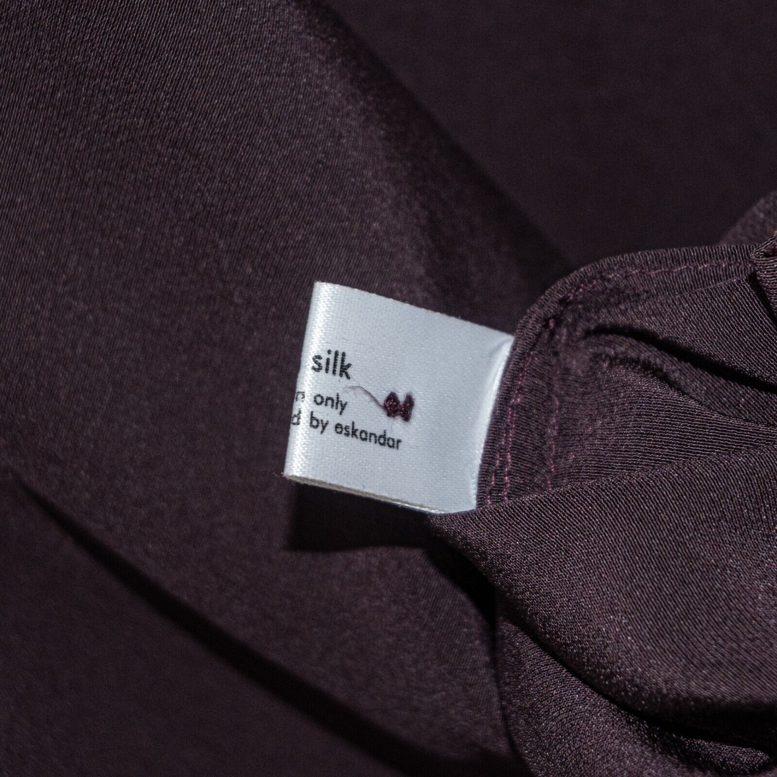 eskandar Eskandar Sz 2 100% Silk Purple Eggplant Boxy Oversize Blouse Size ONE SIZE - 8 Thumbnail