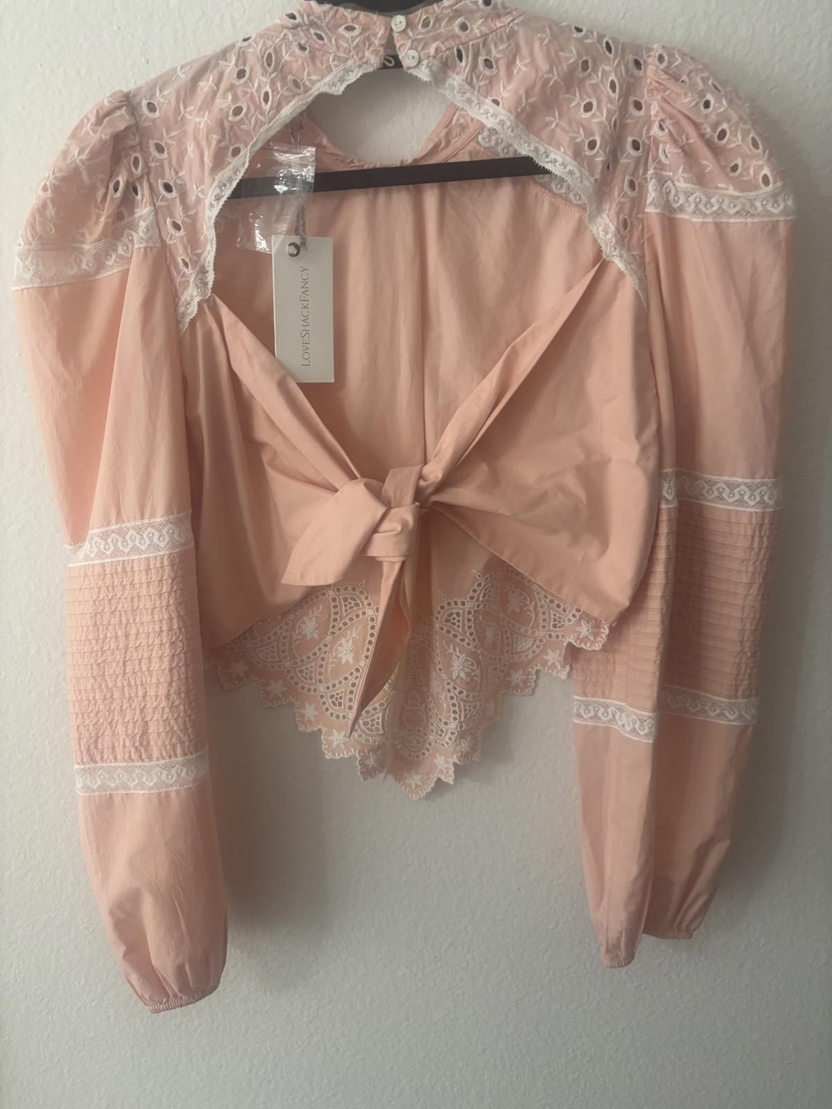 Other LoveShackFancy XL Designer Pink Hankerchief Top Size XL / US 12-14 / IT 48-50 - 2 Thumbnail