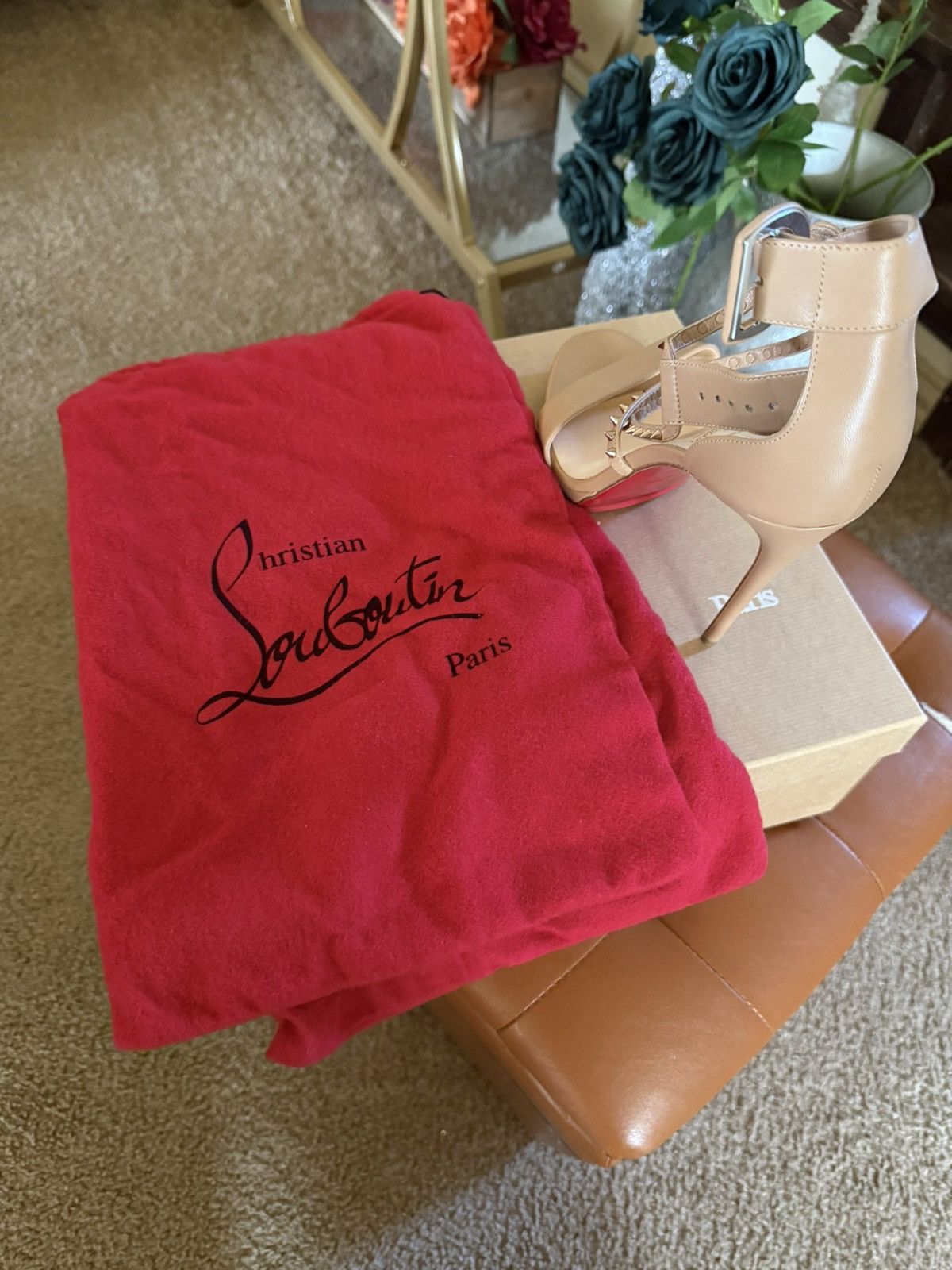 Christian Louboutin choca lux 120 Size US 7 / IT 37 - 2 Thumbnail