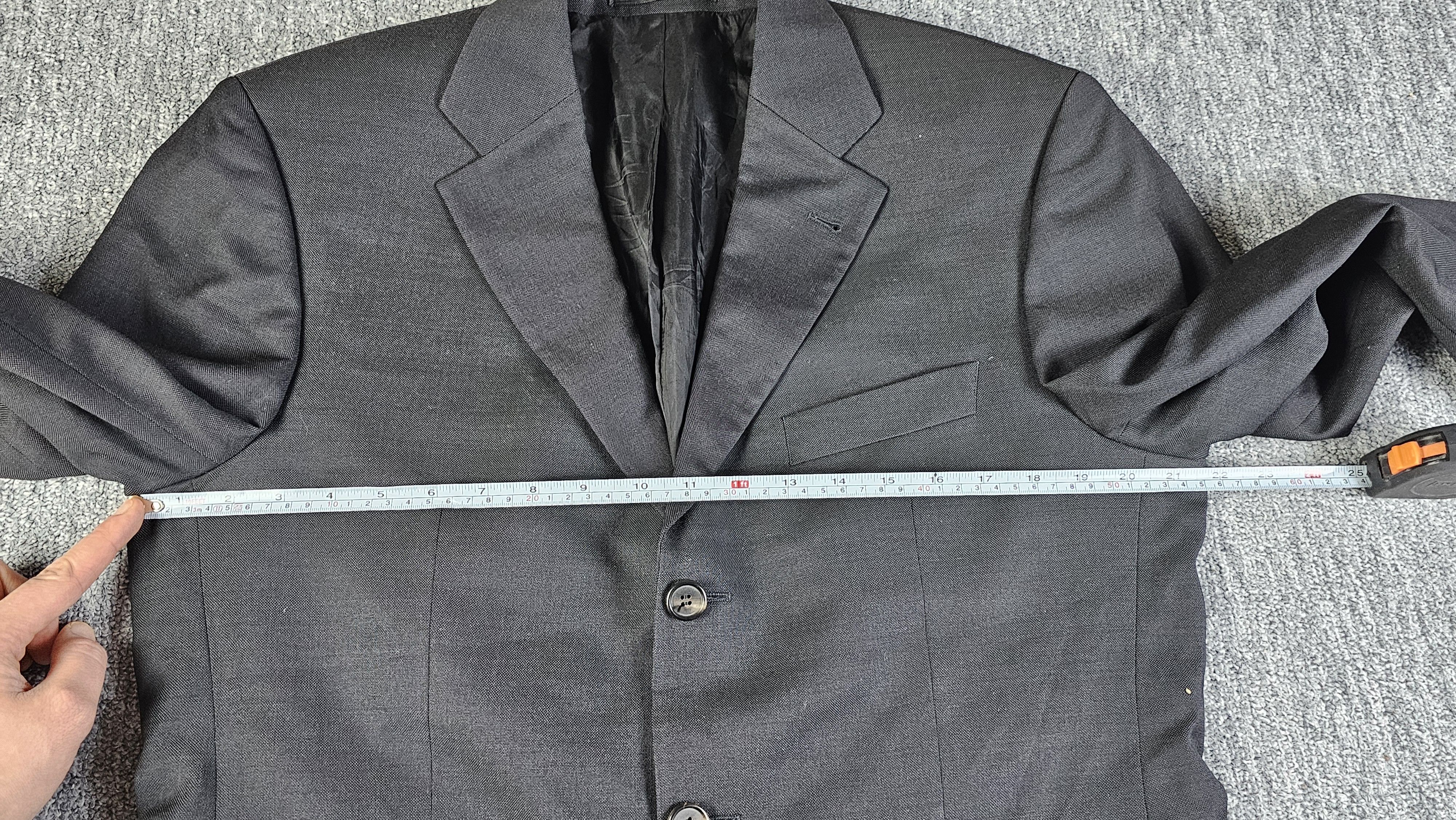 Hugo Boss Hugo Boss Super 100 Virgin Wool Blazer Charcoal Vintage 40R Size 40R - 10 Thumbnail