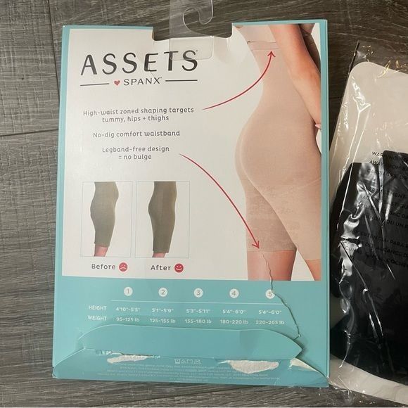 Spanx Assets by Spanx High Waisted Mid Thigh Shaper Shorts Size 2 Size ONE SIZE - 3 Thumbnail