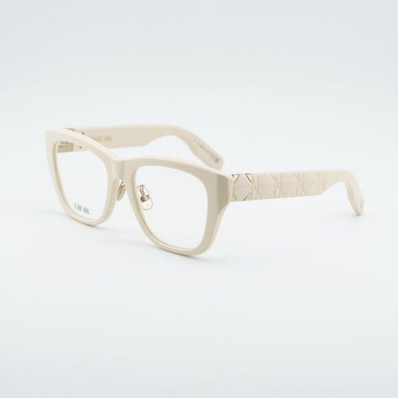 Dior Dior LADY 95.22O S1F 9500 Eyeglasses Ivory 52mm Square Frame Size ONE SIZE - 1 Thumbnail