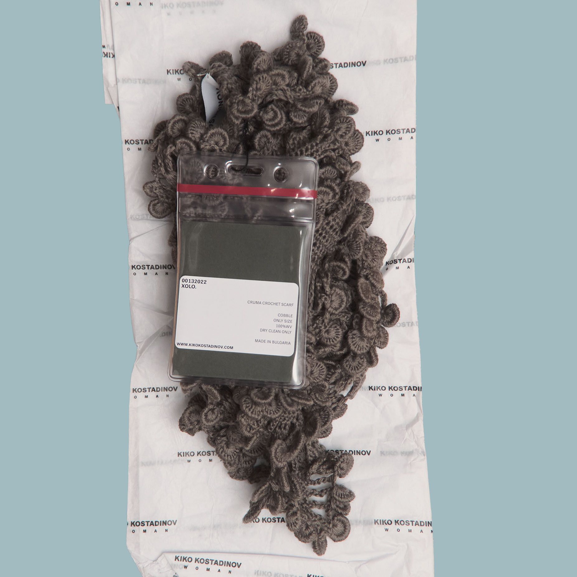 Kiko Kostadinov *BNWT* KIKO KOSTADINOV XOLO Cruma Merino Wool Crochet Scarf Size ONE SIZE - 5 Thumbnail