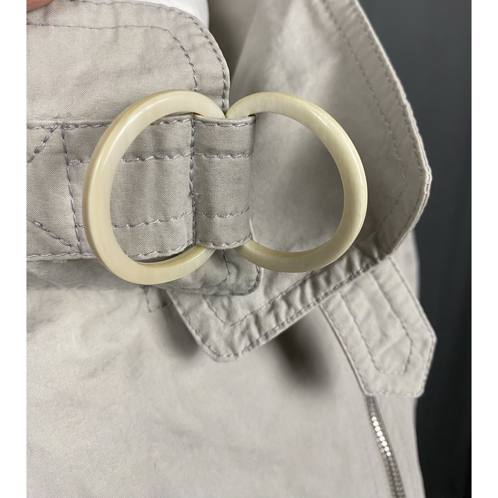 Brunello Cucinelli Brunello Cucinelli Made in Italy Ivory Trim Cotton Biker Bom Size M / US 6-8 / IT 42-44 - 7 Thumbnail