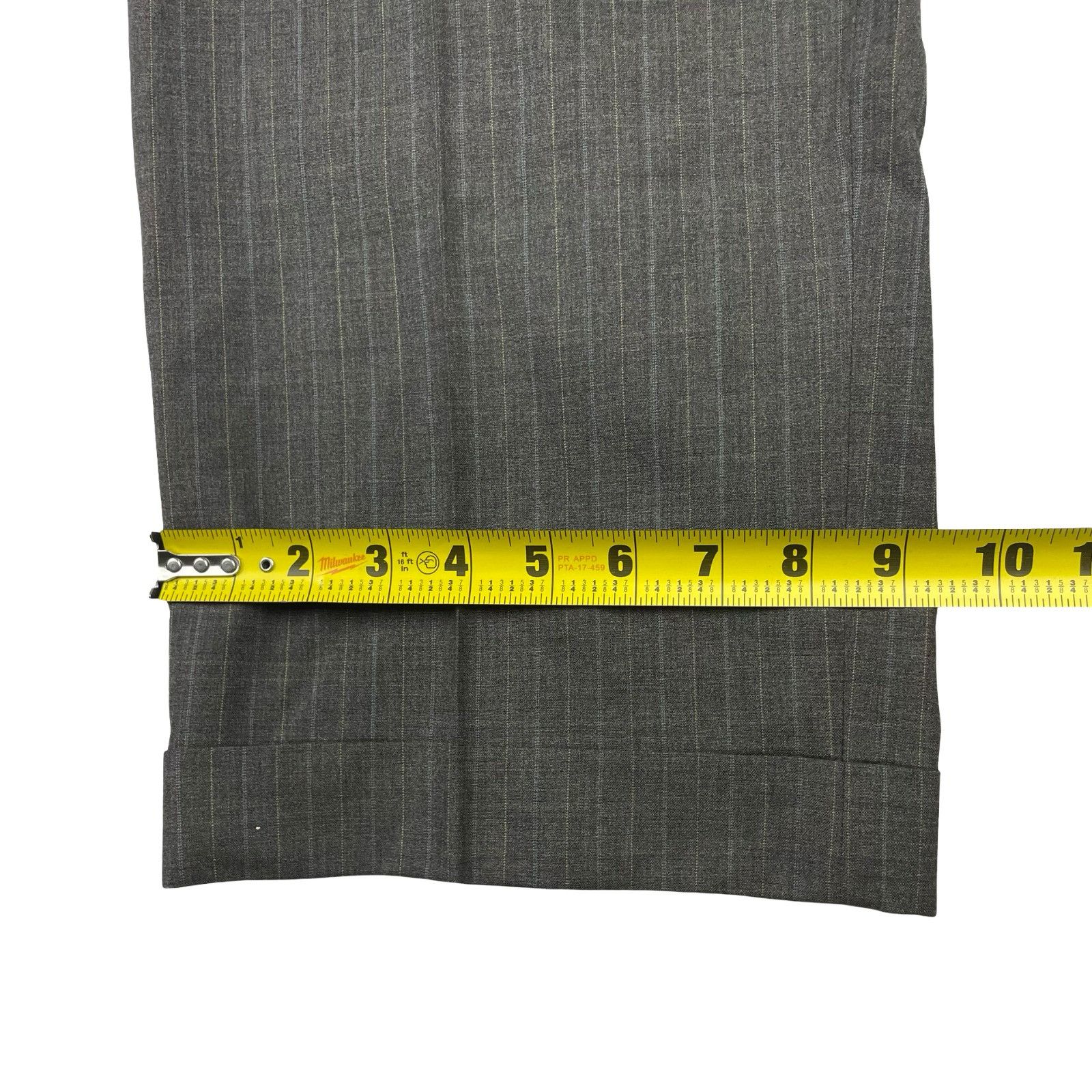 Jack Victor Jack Victor Men's Kelton 100% Wool 3-Button Suit Brown Strip Size 40L - 17 Thumbnail