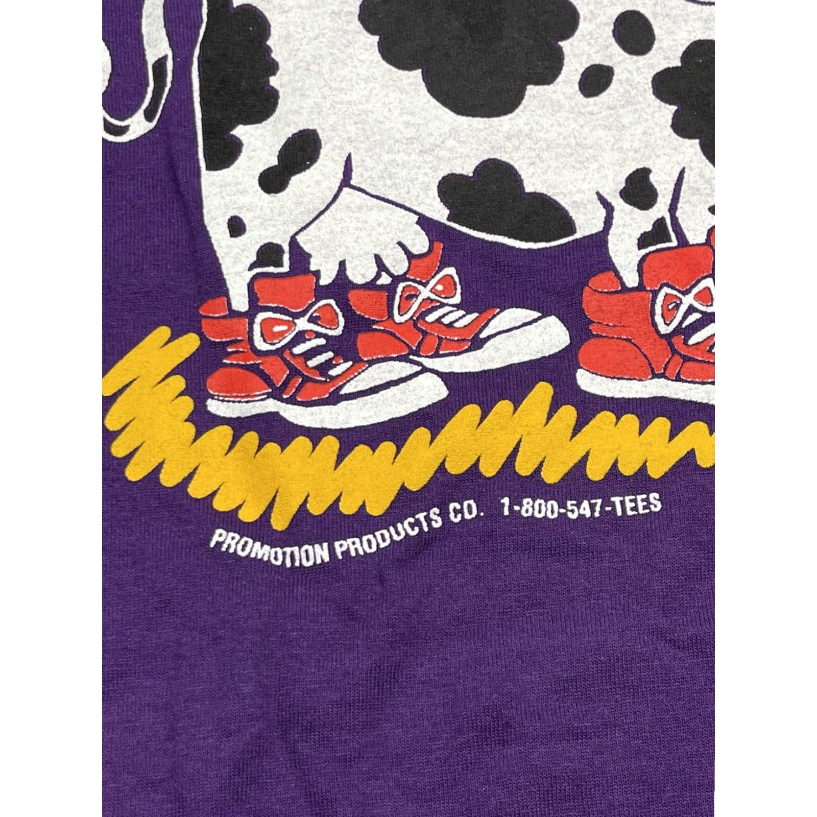 Vintage VINTAGE Screen Stars Drink Milk T-Shirt XL Purple Funny Cows 90s Mens Size US XL / EU 56 / 4 - 2 Thumbnail