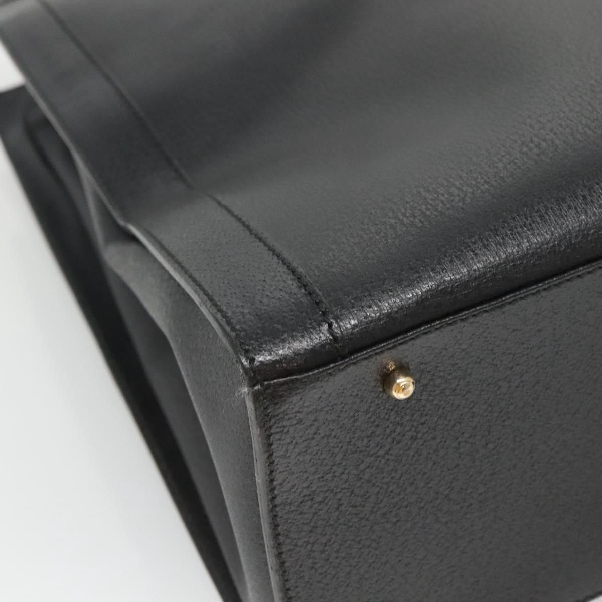 Gucci GUCCI Bamboo Hand Bag Leather Black Gold 002 1186 002 1186 Size ONE SIZE - 13 Thumbnail