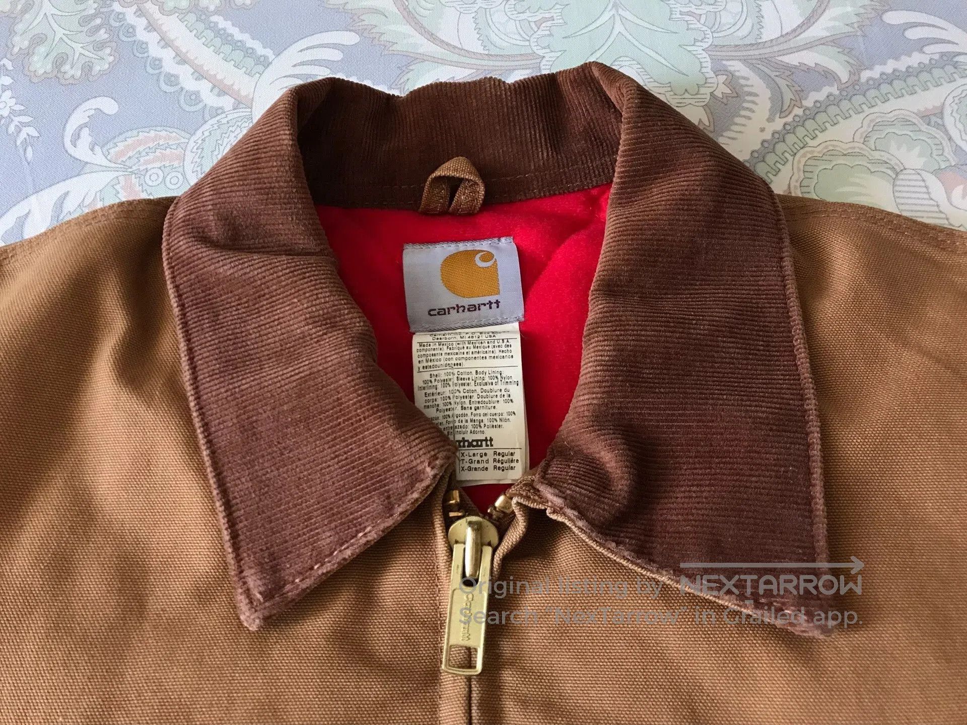 Carhartt Carhartt J13 Brown Canvas Jacket. Size US XL / EU 56 / 4 - 6 Thumbnail