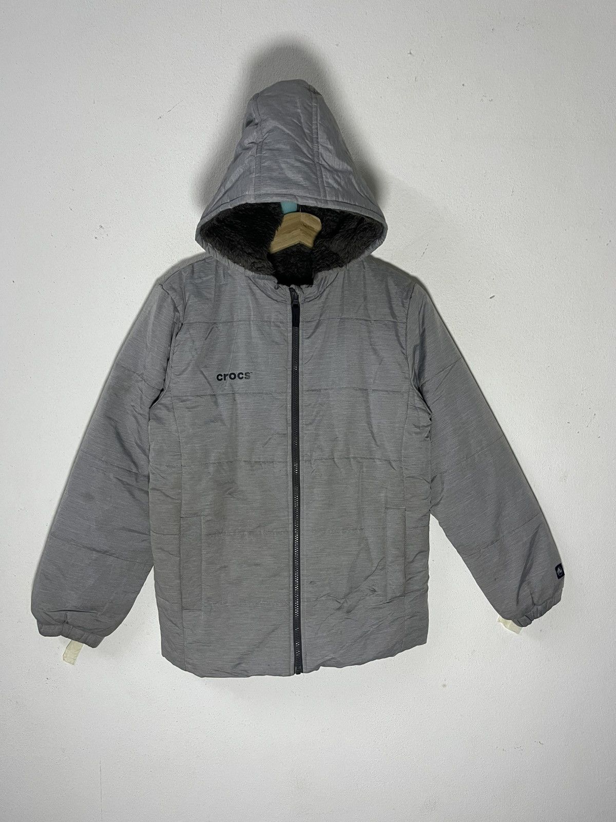 Crocs Vintage CROCS Hooded Puffer Jacket Size US M / EU 48-50 / 2 - 1 Thumbnail