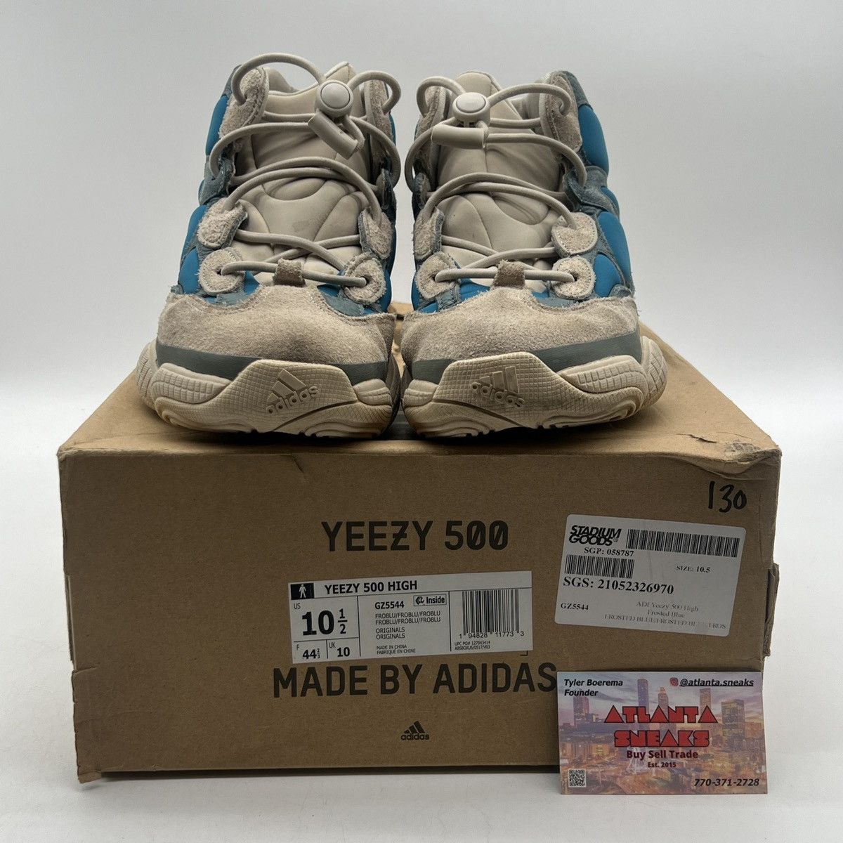 Adidas Yeezy 500 high frosted blue Size US 10.5 / EU 43-44 - 2 Thumbnail