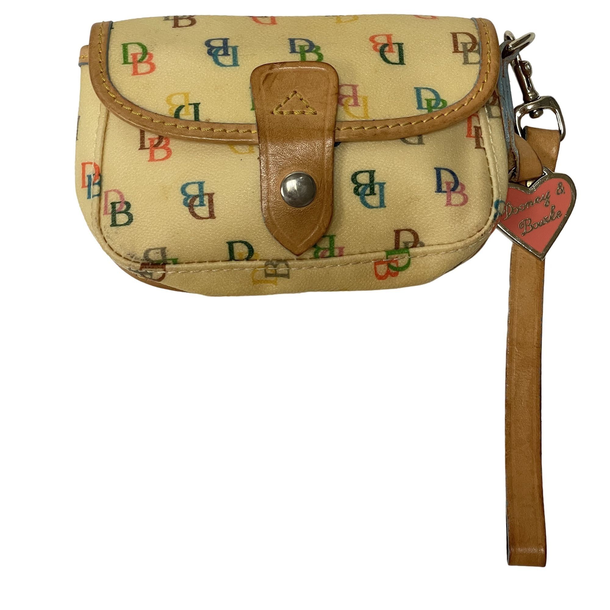 Dooney & Bourke Vtg Dooney & Bourke Rainbow Signature LOGO Wristlet Size ONE SIZE - 3 Thumbnail