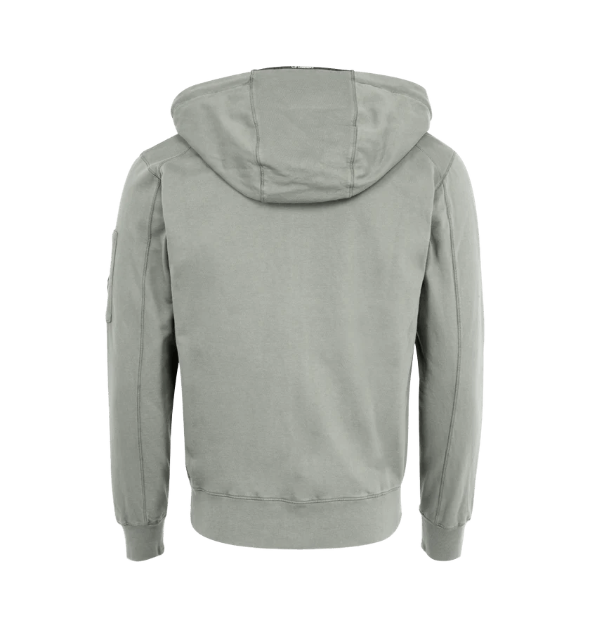 C.P. Company o1h1sh11225 Light Fleece Hooded Sweatshirt in Grey Size US XL / EU 56 / 4 - 2 Thumbnail