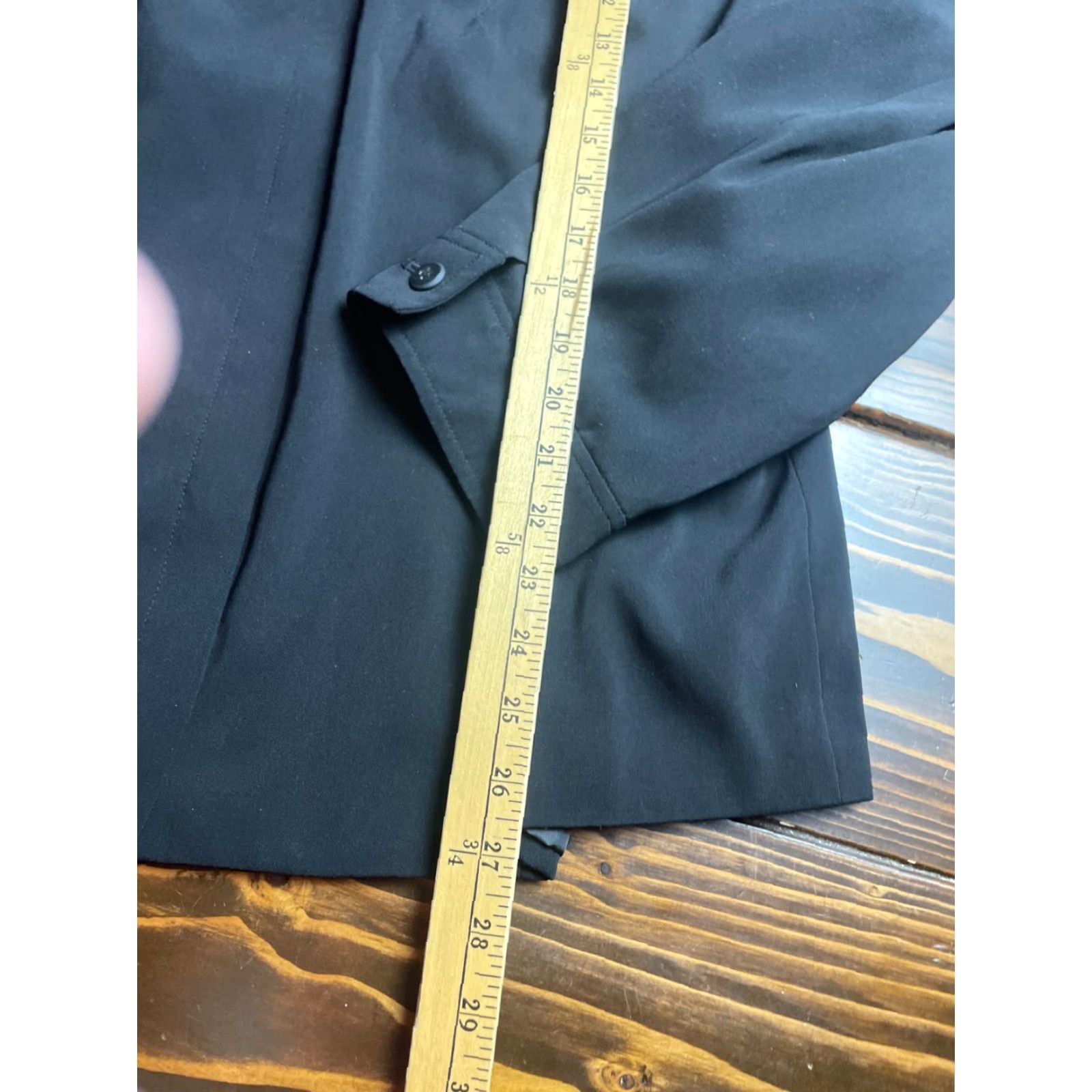 Vintage Maggie McNaughton Jacket Women's Plus Size 20W Black Shoulder Pads Full Zip Shirt Womens 20W Black Shoulder Pads Full Zip Size 3XL / US 20-22 - 3 Thumbnail