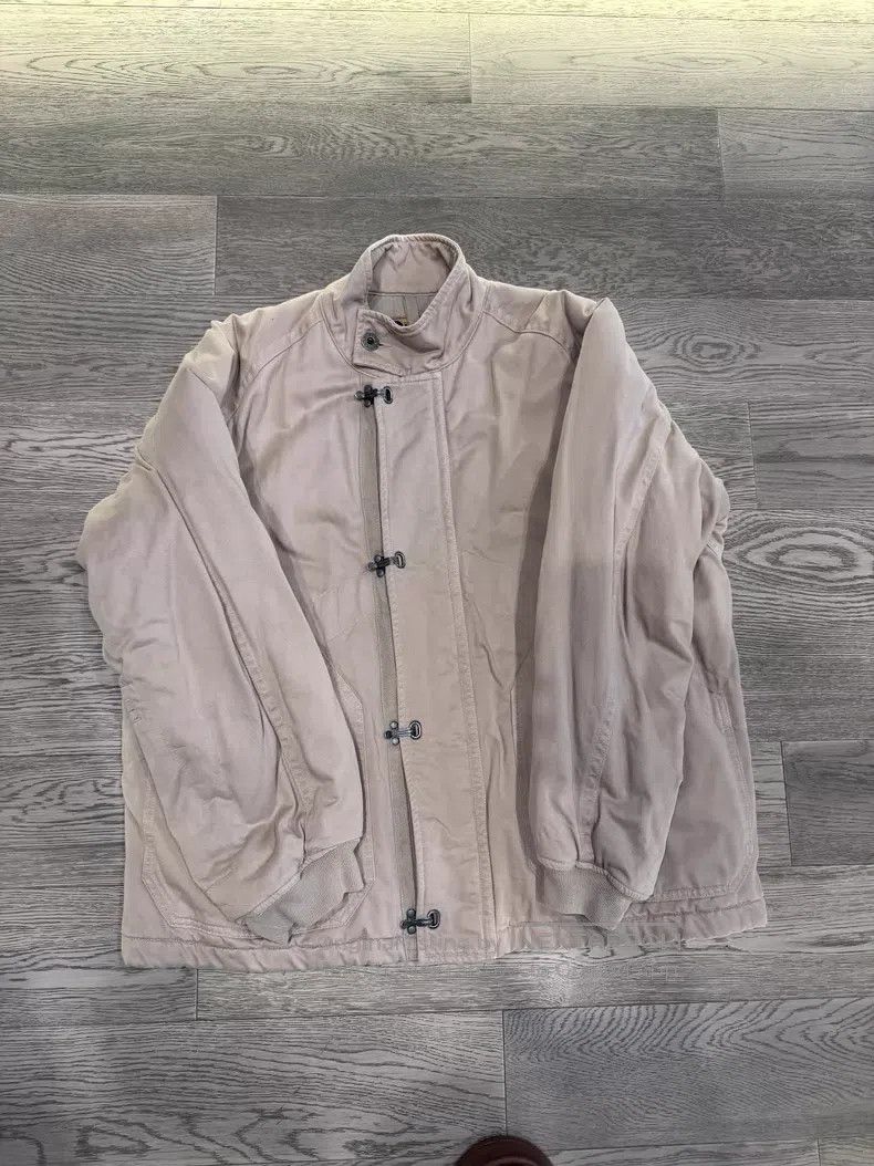 Nigel Cabourn Nigel Cabourn Belted Deck Cotton Jacket, Beige Size US M / EU 48-50 / 2 - 1 Thumbnail