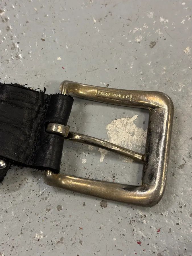 Dsquared2 Dsquared2 Black Leather Studded Belt Size ONE SIZE - 9 Thumbnail