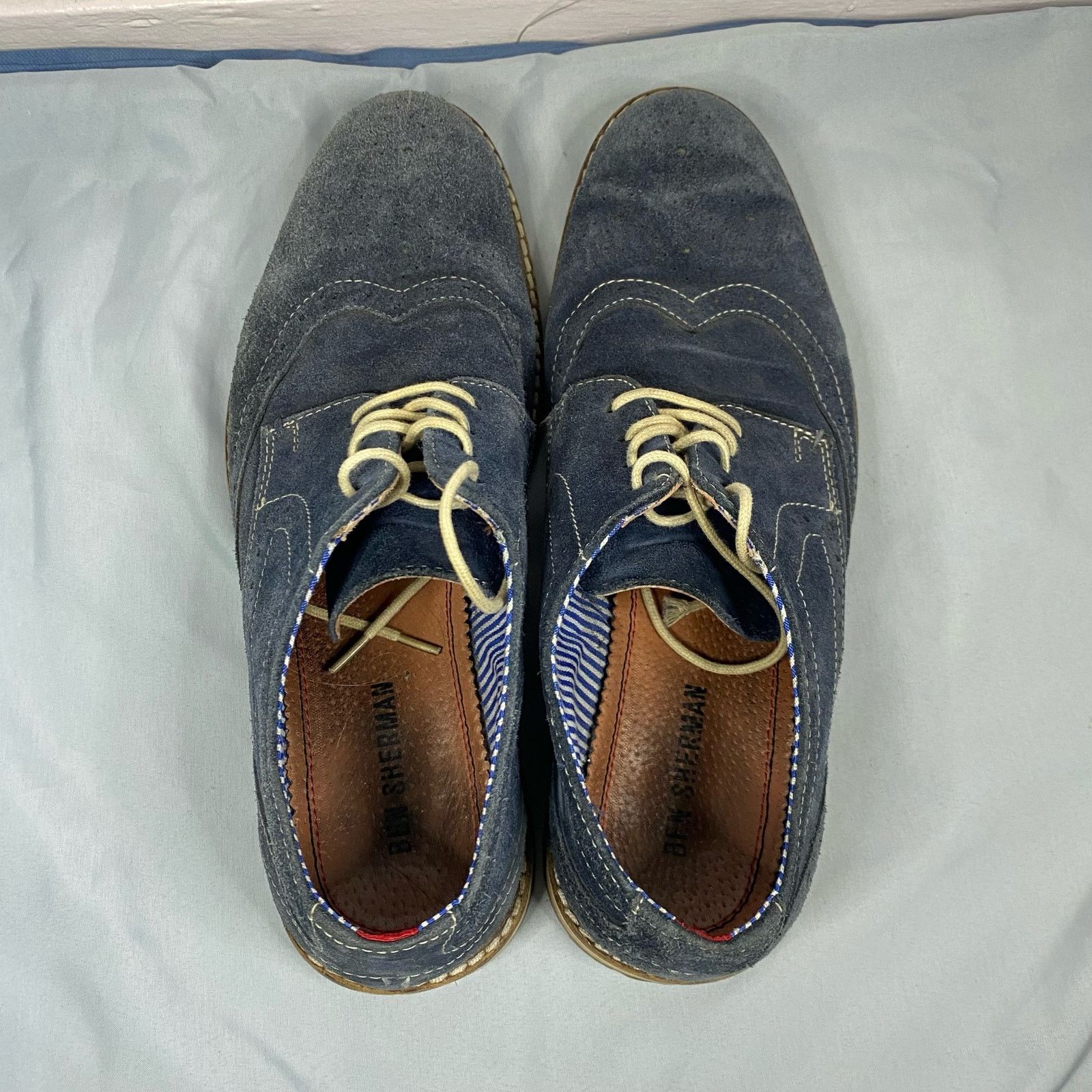 Ben Sherman Ben Sherman Blue Suede Oxford Shoes Mens Size 9.5 Size US 9.5 / EU 42-43 - 6 Thumbnail