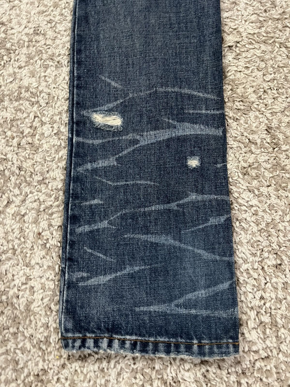 If Six Was Nine 🔥🔥 LUI’S JAPAN SKINNY PUNK DISTRESSED JEANS Size US 30 / EU 46 - 10 Thumbnail
