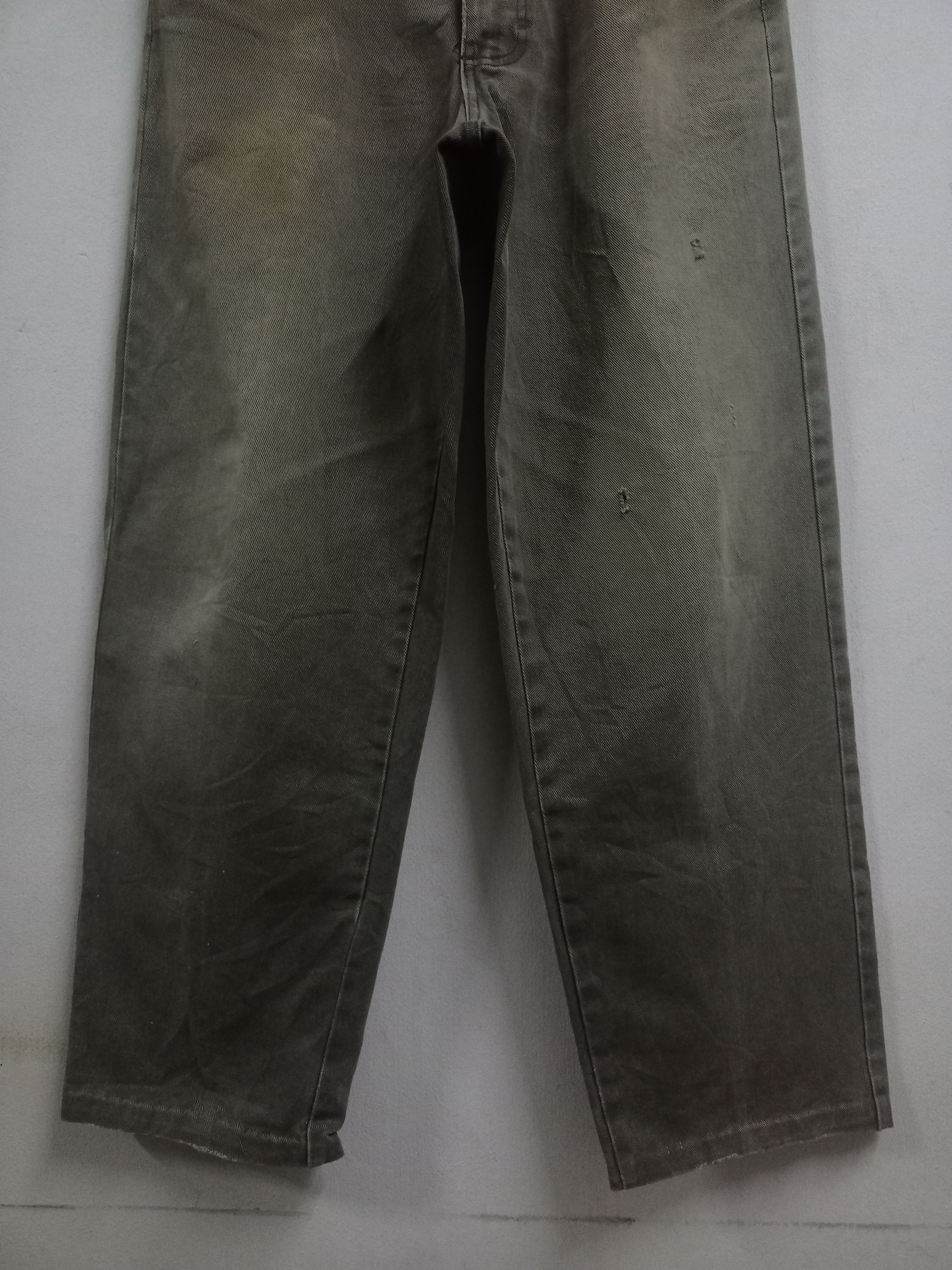 Hugo Boss Vintage BOSS Distressed Baggy Denim Pants 31x28 Size US 31 - 5 Thumbnail