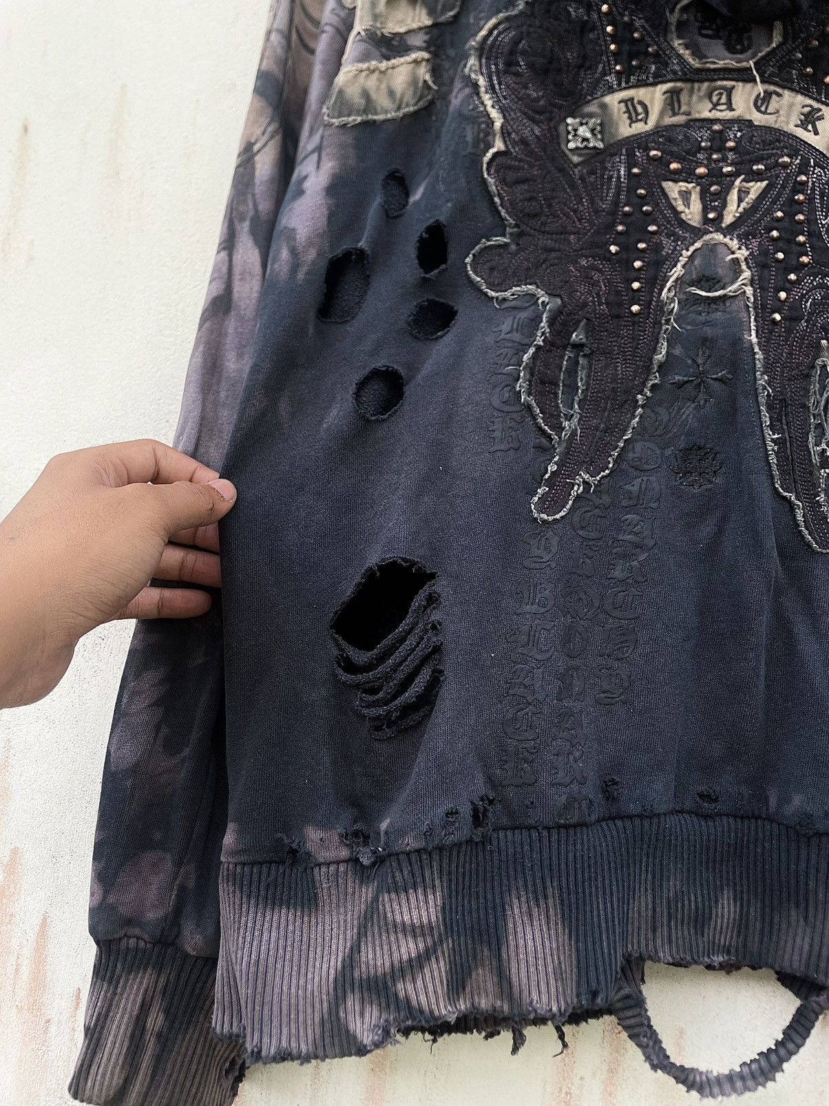 Seditionaries Crazy Distressed Monarchy Hoodie Grunge Seditionaries Size US M / EU 48-50 / 2 - 14 Thumbnail