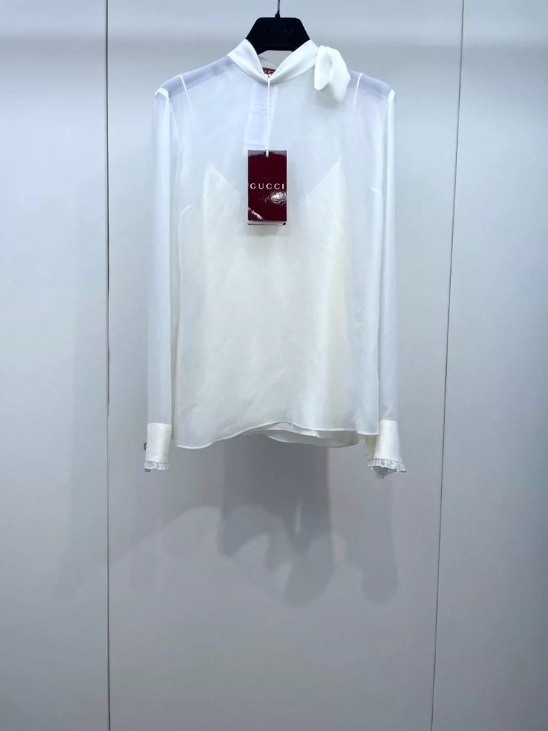 Gucci Gucci 25 new silk streamer two-piece shirt Size XS / US 0-2 / IT 36-38 - 1 Thumbnail