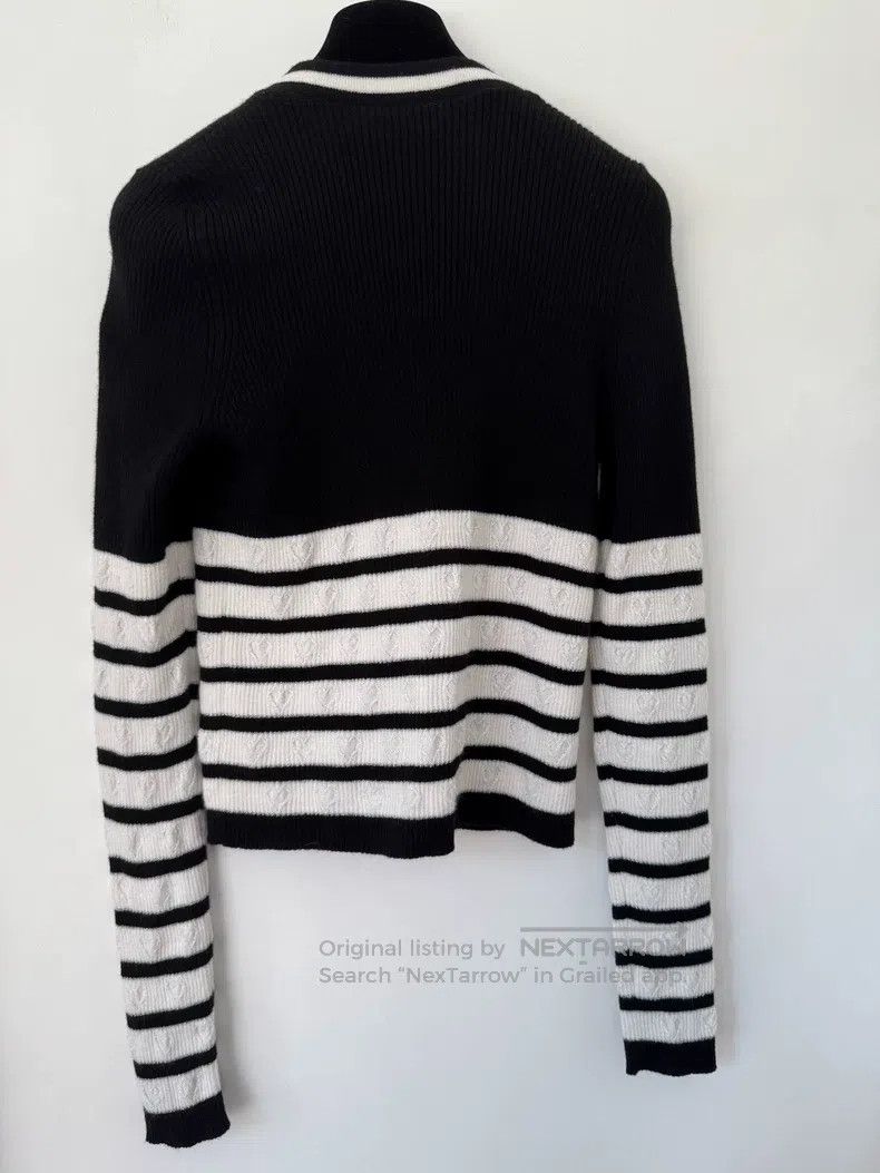 Chanel Chanel Black and white love knitted coat Size XS / US 0-2 / IT 36-38 - 2 Thumbnail