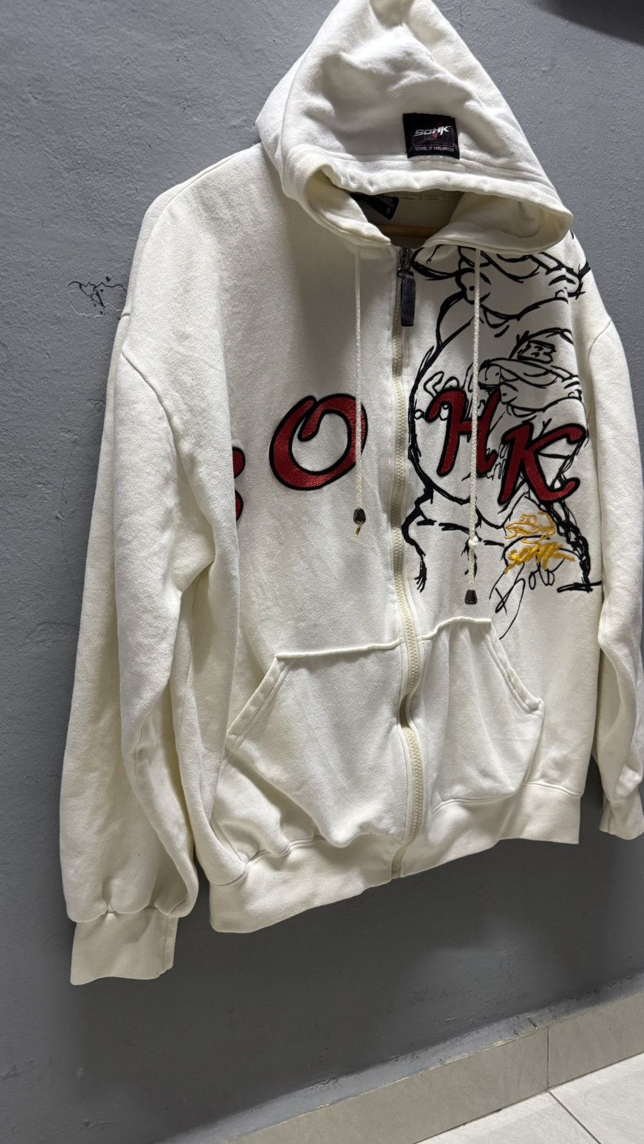 Japanese Brand × Vintage Vintage School Of Hard Knocks Hoodie Size US XL / EU 56 / 4 - 2 Thumbnail