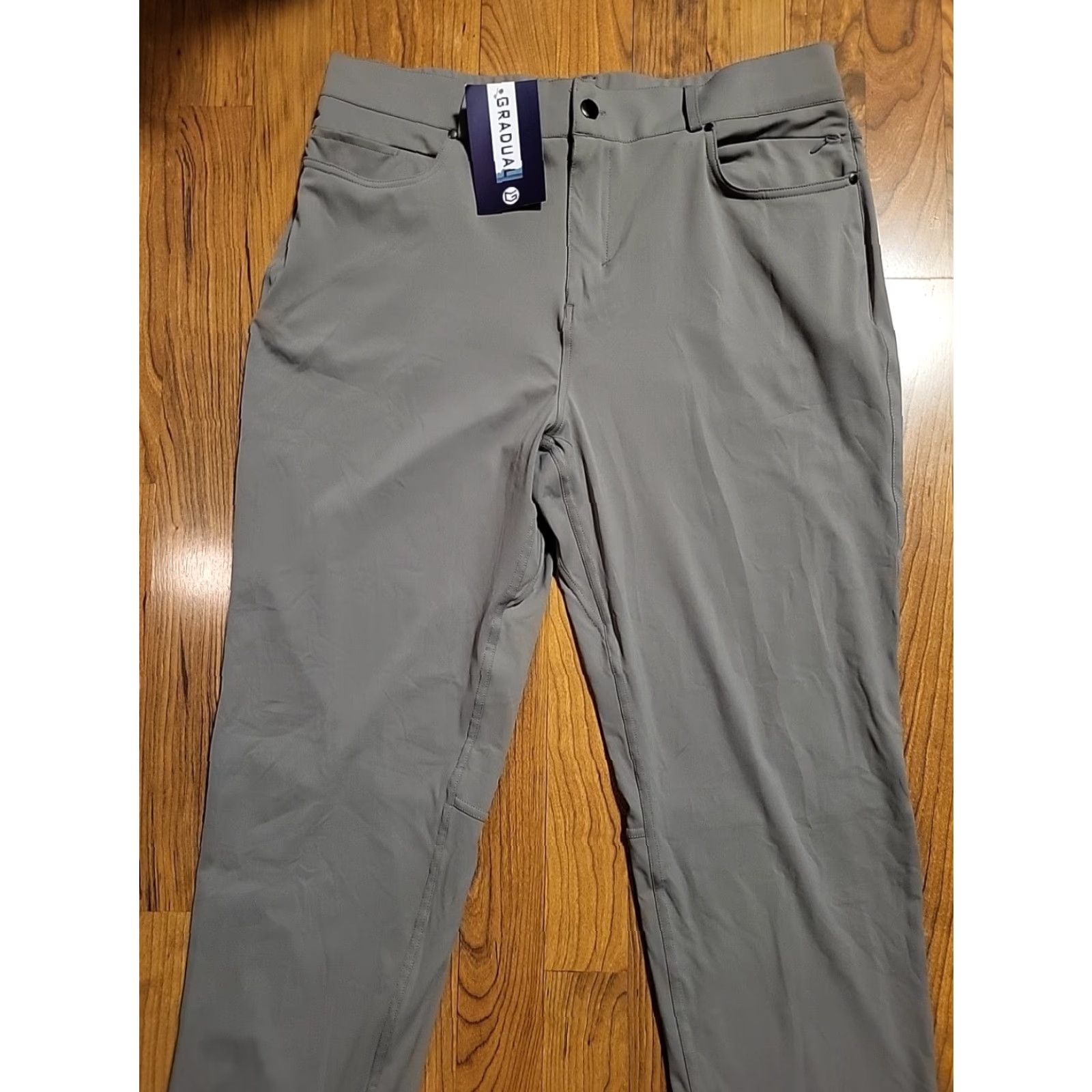 Vintage Gradual Performance Golf Pants 34"-36" X 30" Gray Stretch Security Pocket NWT Size US 34 / EU 50 - 2 Thumbnail
