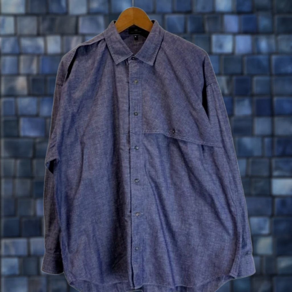Issey Miyake ISSEY MIYAKE IM MEN Plane Shirt 90s Vintage Size L Cotton Linen Pre-owned Shirt Mens Blue 90s Size US L / EU 52-54 / 3 - 1 Thumbnail