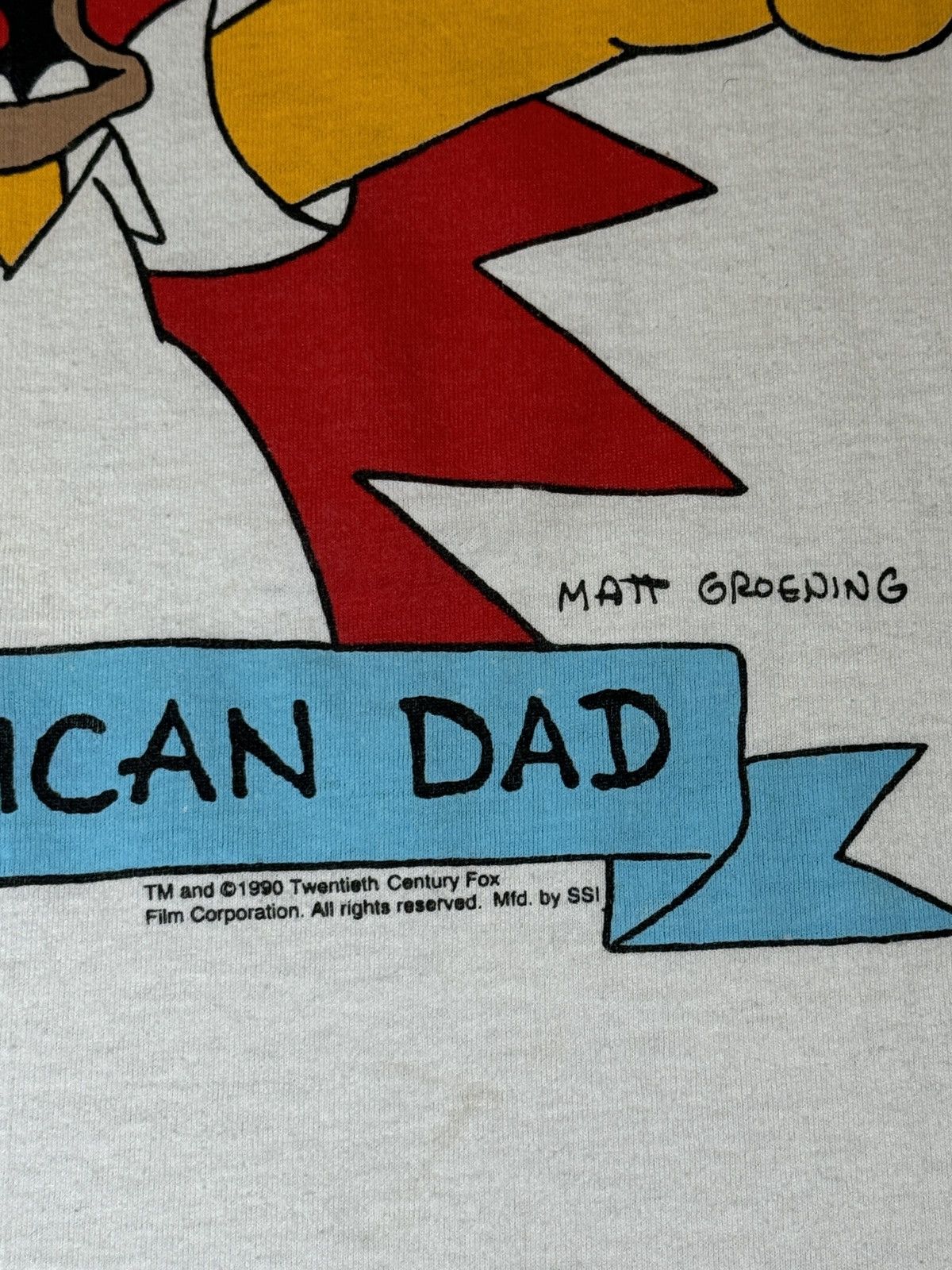 Vintage Vintage 90s The Simpsons Homer All American Dad T Shirt Size US M / EU 48-50 / 2 - 3 Thumbnail
