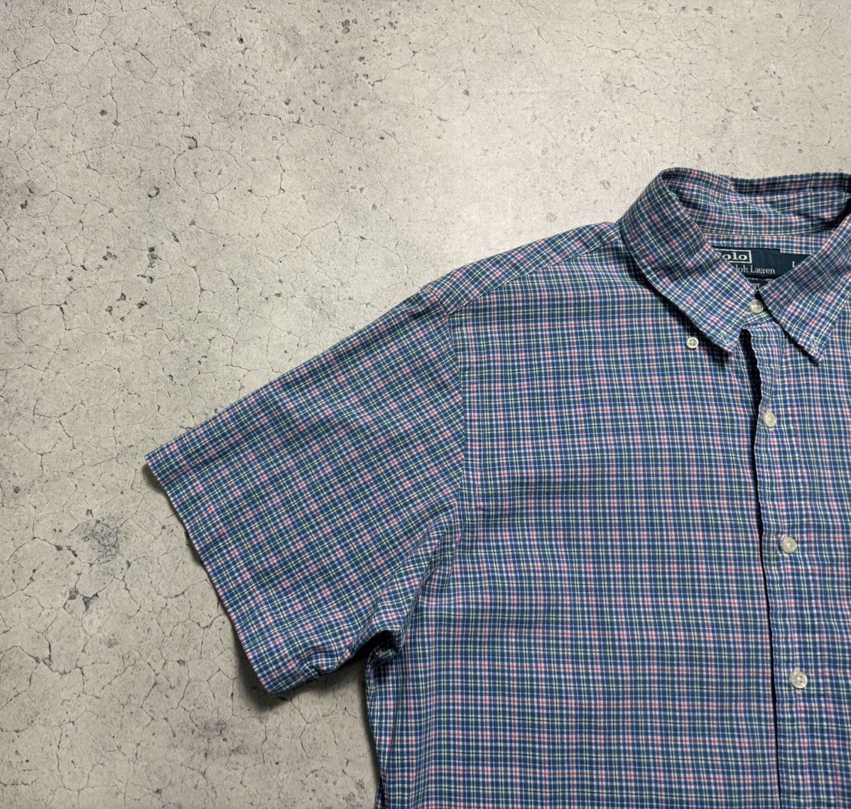 Polo Ralph Lauren Polo Ralph Lauren Checked Button Up Short Sleeve Shirts Size US L / EU 52-54 / 3 - 3 Thumbnail