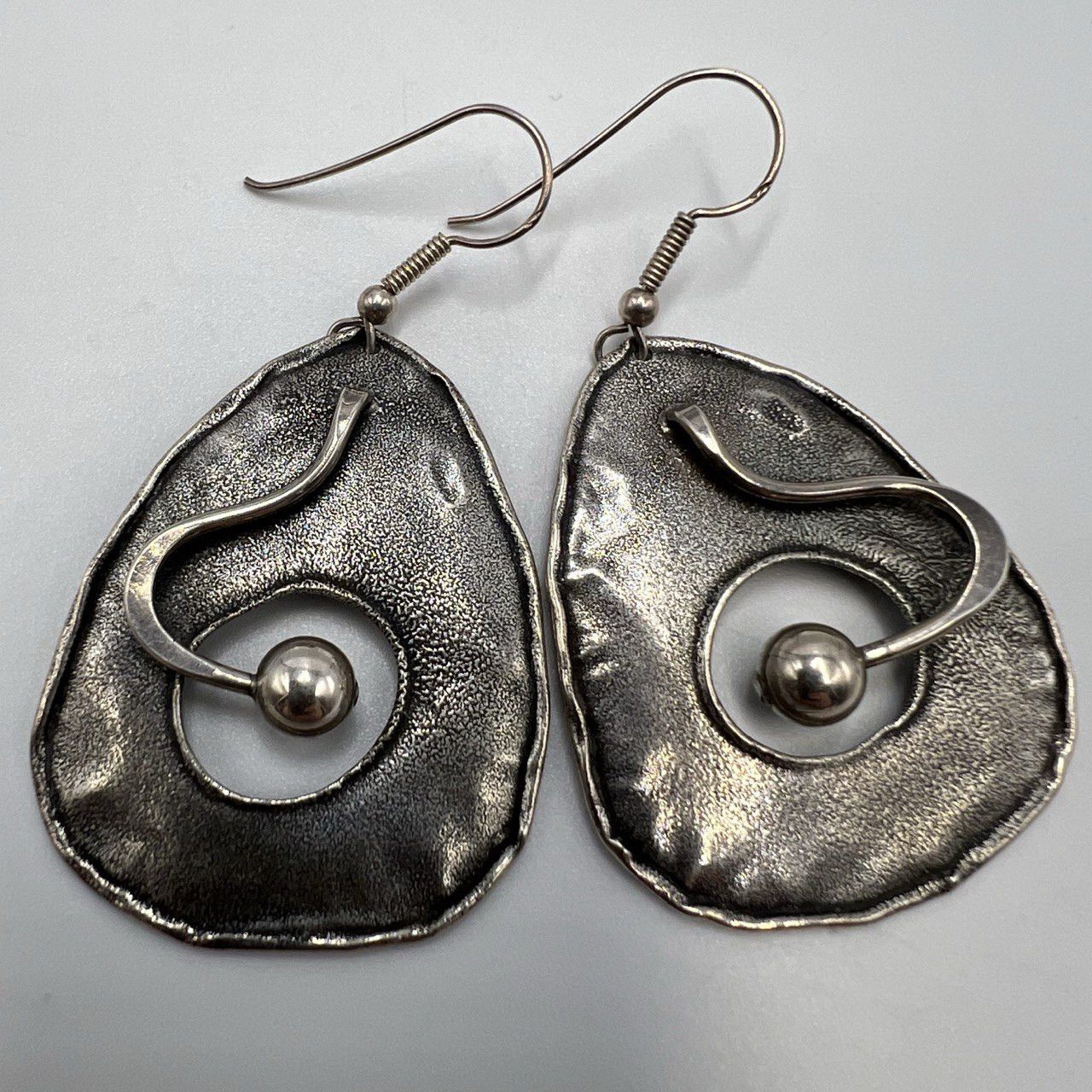 Vintage Vintage Sterling Silver 925 Womens Jewelry Stud Ear Earrings Size ONE SIZE - 4 Thumbnail