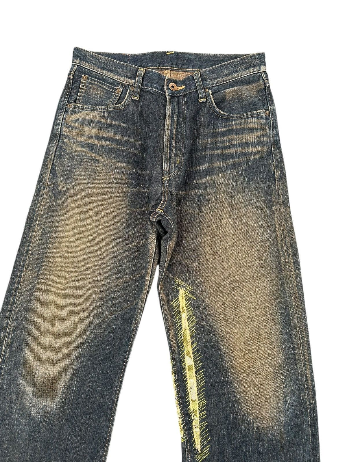 Kapital Vintage Edwin 505Z Selvedge Rusty Distressed Denim Jeans Size US 31 - 4 Thumbnail