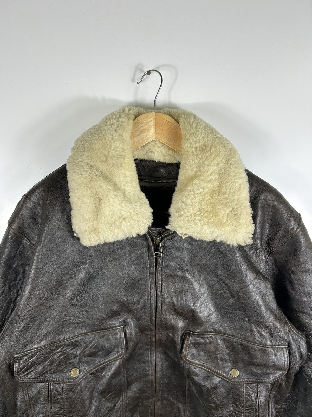 Leather ⚡️Vintage D’Homme A Homme A2 Leather Jacket Size US L / EU 52-54 / 3 - 4 Thumbnail