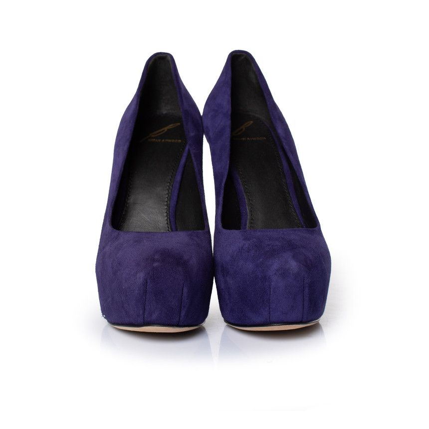 Brian Atwood Brian Atwood, purple suede pumps Size US 6.5 / IT 36.5 - 3 Thumbnail