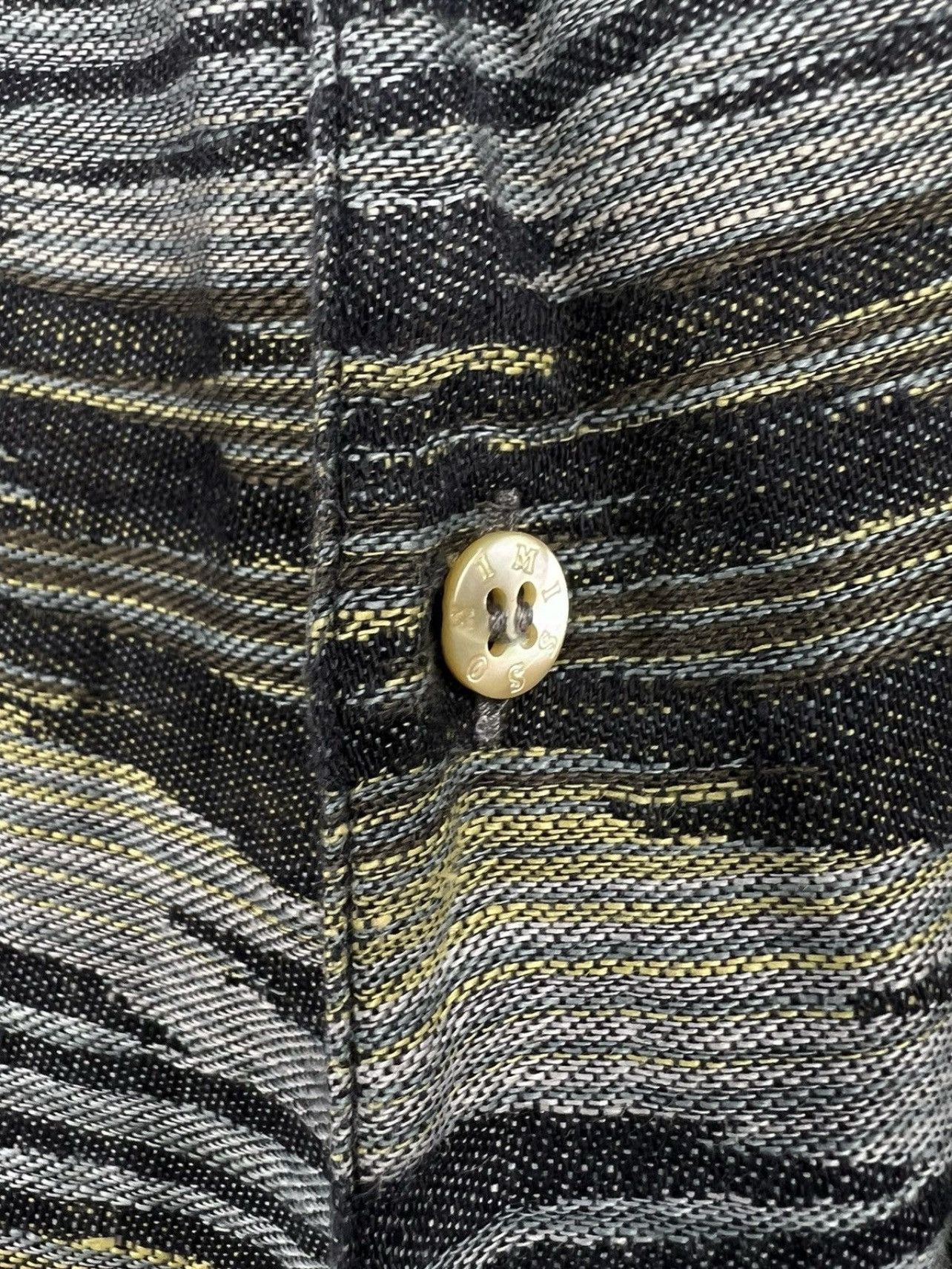VTG shirt Missoni Gray shade buttons short sleeve