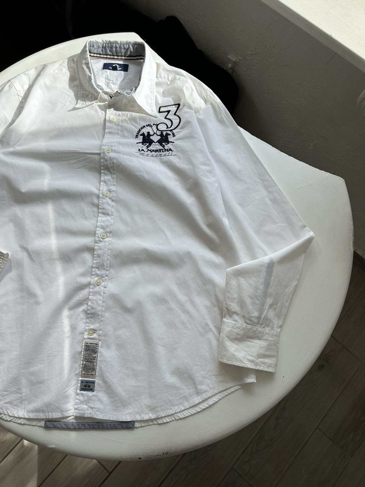 La Martina × Vintage La Martina Maserati Shirt Long Sleeve Y2K Size M Size US L / EU 52-54 / 3 - 2 Thumbnail