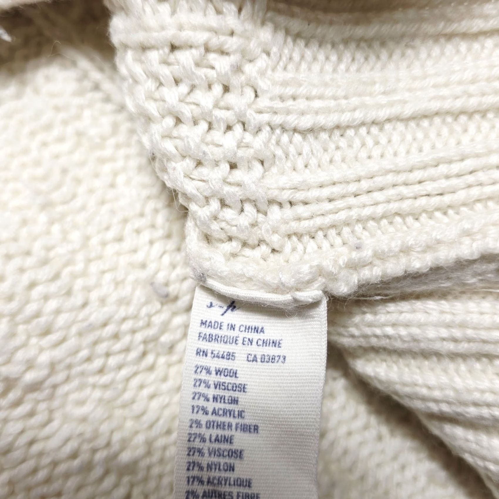 American Eagle Outfitters VINTAGE American Eagle Outfitters Sweater Womens Cable Knit Cream Long Pullover Size Small Y2K Size S / US 4 / IT 40 - 5 Thumbnail