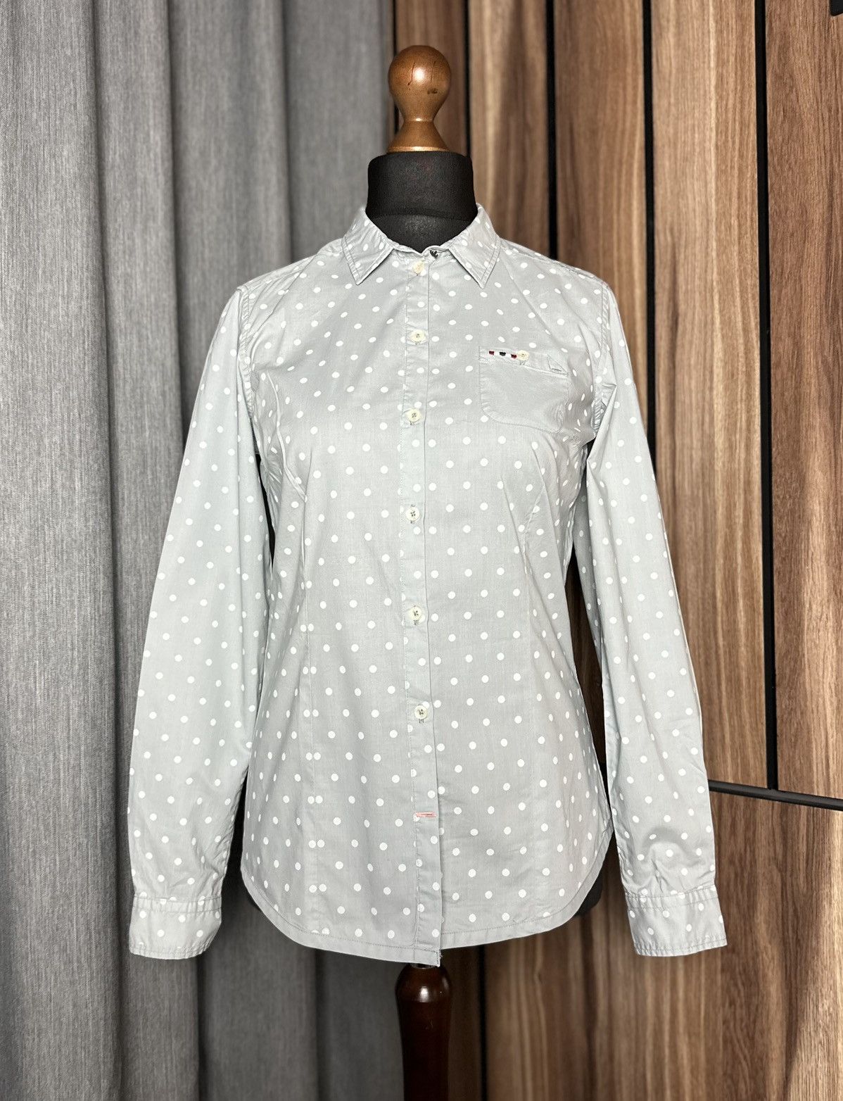 Napapijri Napapijri Dotted Shirt Blouse Long Sleeve Women's Size S Size S / US 4 / IT 40 - 1 Thumbnail