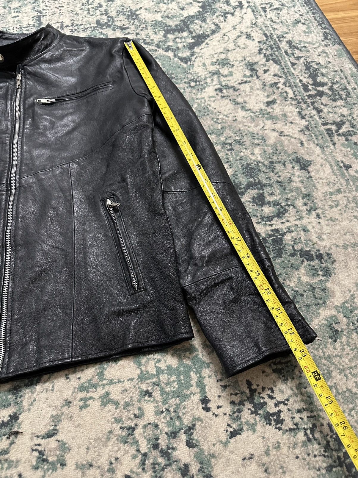 Genuine Leather Vintage Japanese Brand Genuine Leather Zipper Jacket Size US M / EU 48-50 / 2 - 11 Thumbnail