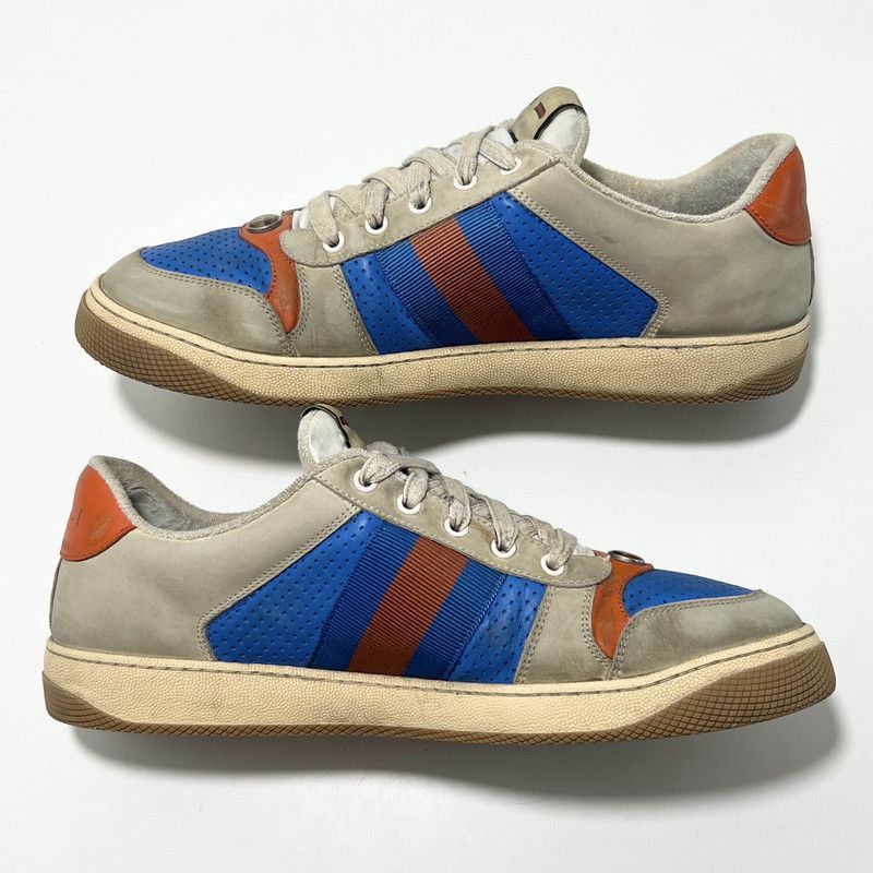 Gucci Gucci Screener Distressed Sneakers in Blue - Size US 10.5 / EU 43-44 - 6 Thumbnail