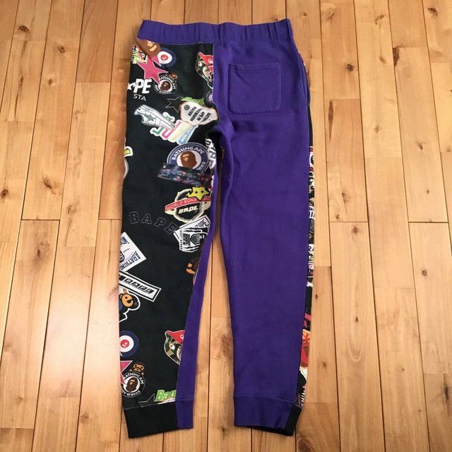 Bape BAPE STA MIX LOGO sweat pants a bathing ape ★size L Size US 34 / EU 50 - 2 Thumbnail