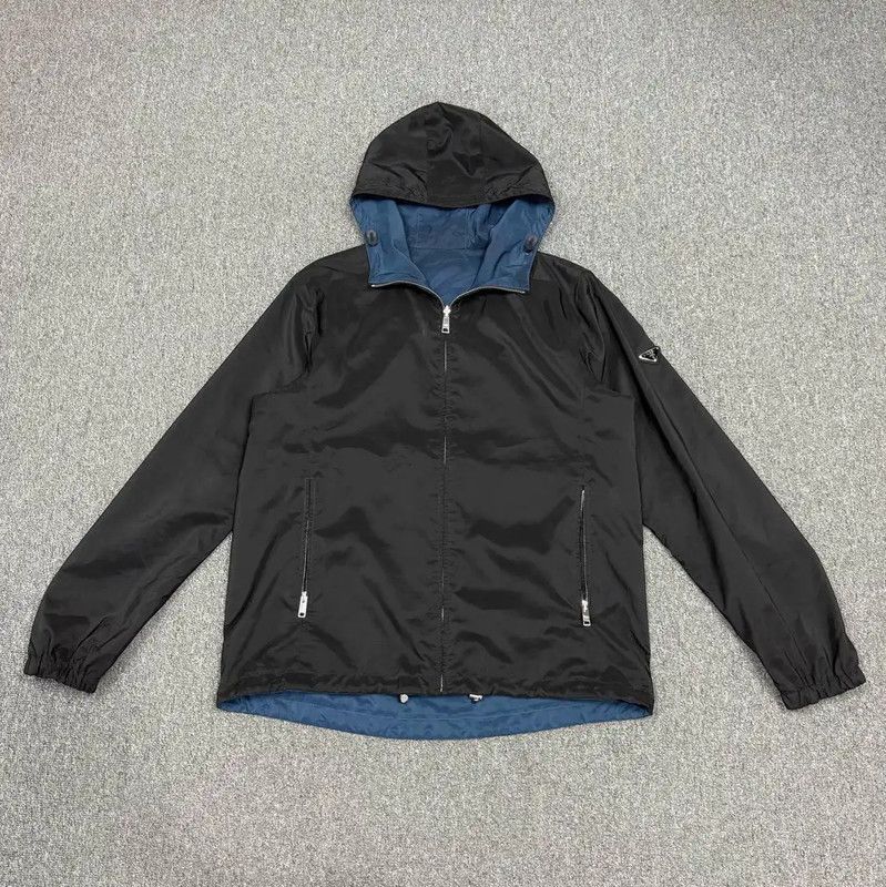 Prada Prada Black Polyester Men's Jacket Size US XL / EU 56 / 4 - 1 Thumbnail