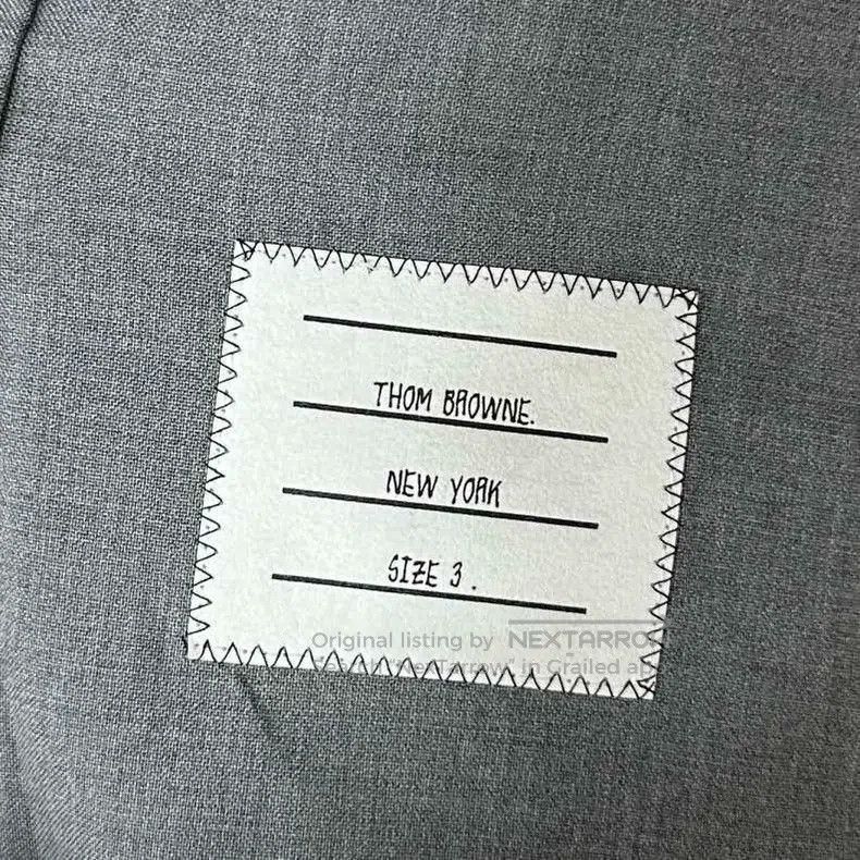 Thom Browne Thom Browne Striped Wool Shirt Jacket Grey Size US L / EU 52-54 / 3 - 4 Thumbnail