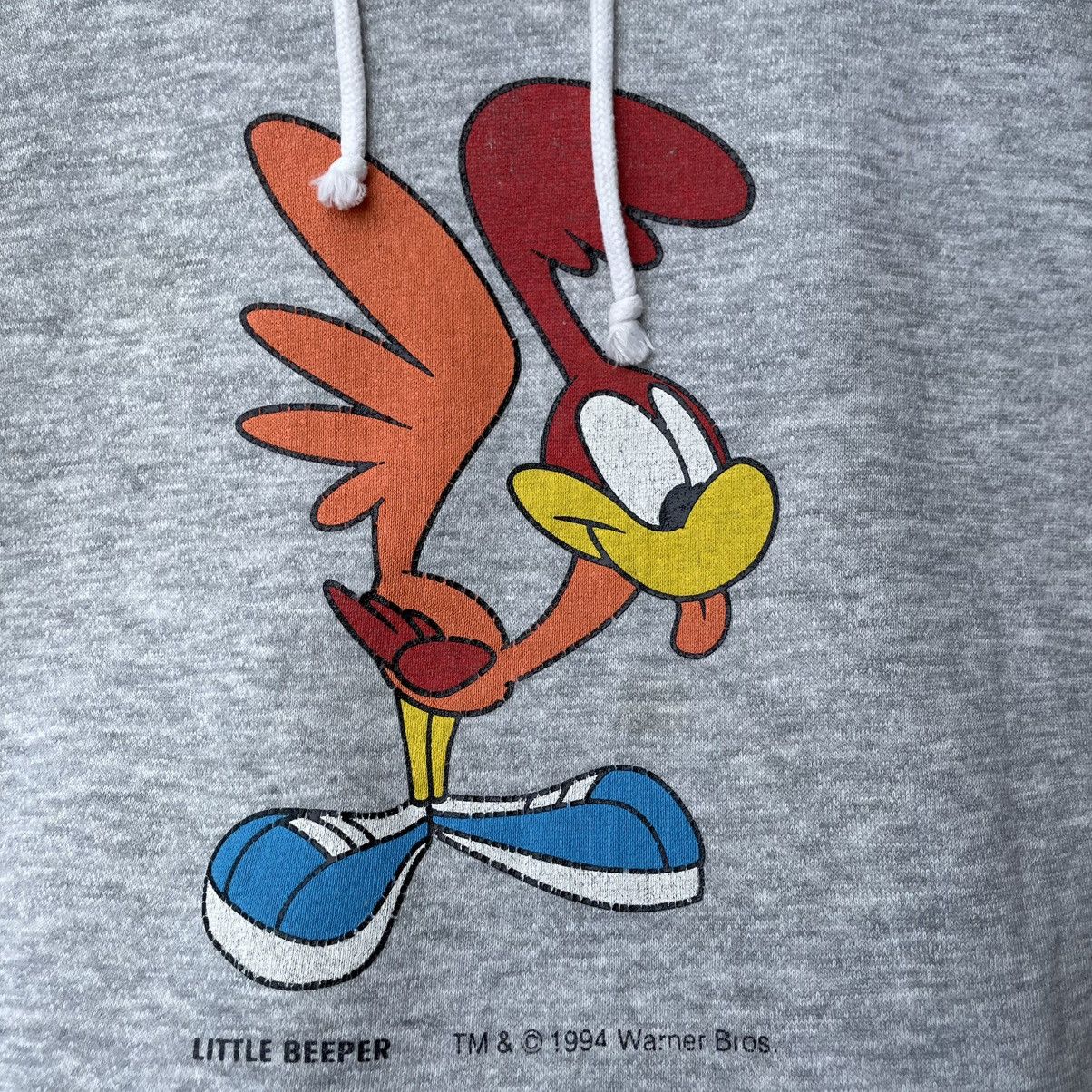 Warner Bros 🔥Vintage 1994 Warner Bros Tiny Toon Beeper Pullover Hoodie Size US M / EU 48-50 / 2 - 6 Thumbnail