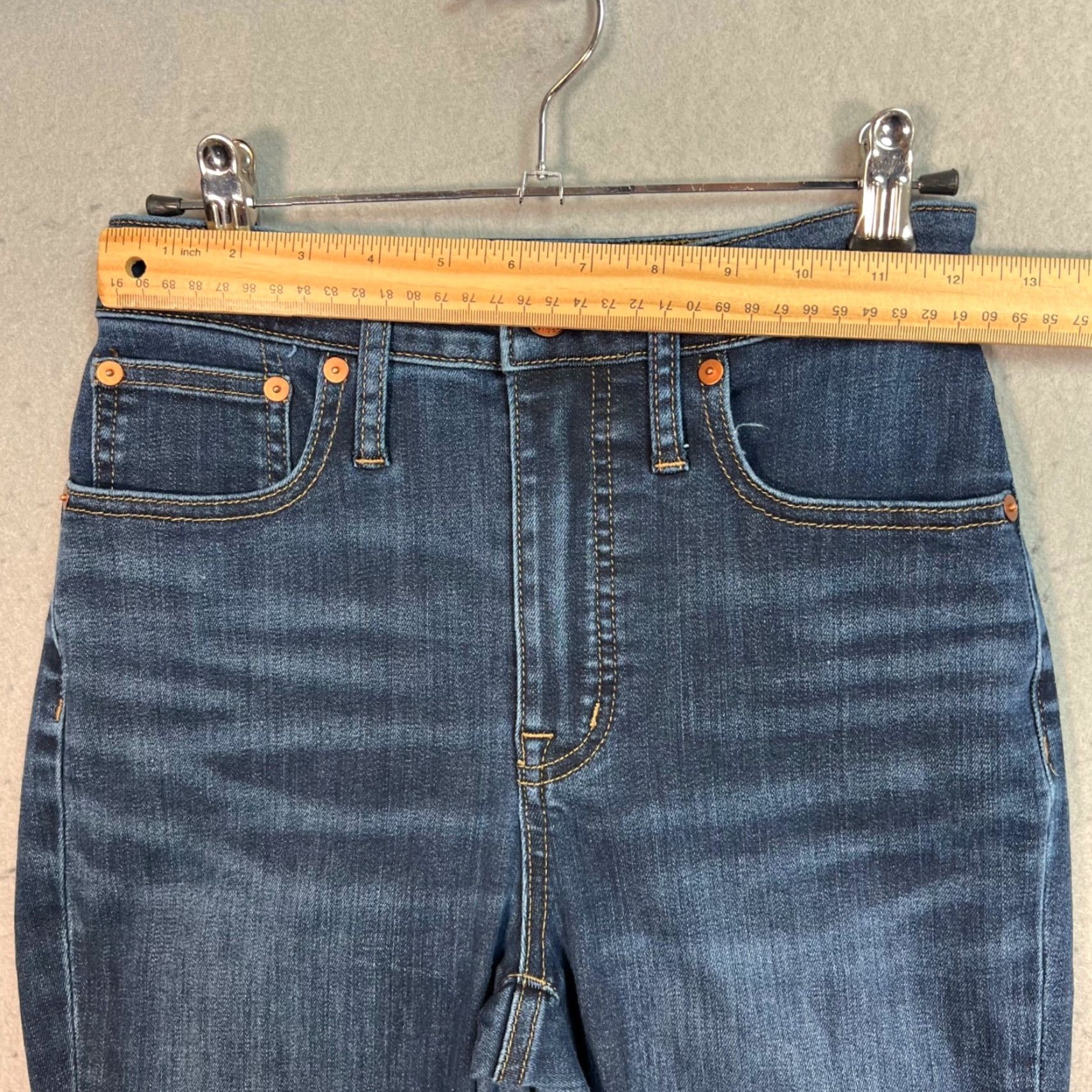 Madewell VINTAGE Madewell Womens High-Rise Cali Demi-Boot Jeans Size 24 Blue Denim Bootcut Casual Size 42" / US 20 - 6 Thumbnail