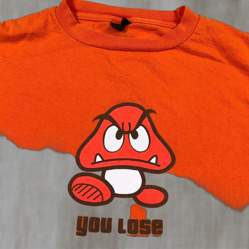 Changes VINTAGE Nike Shirt Men 3XL Orange Video Game Tee Promo Gumba Y2K Size US XXL / EU 58 / 5 - 1 Thumbnail